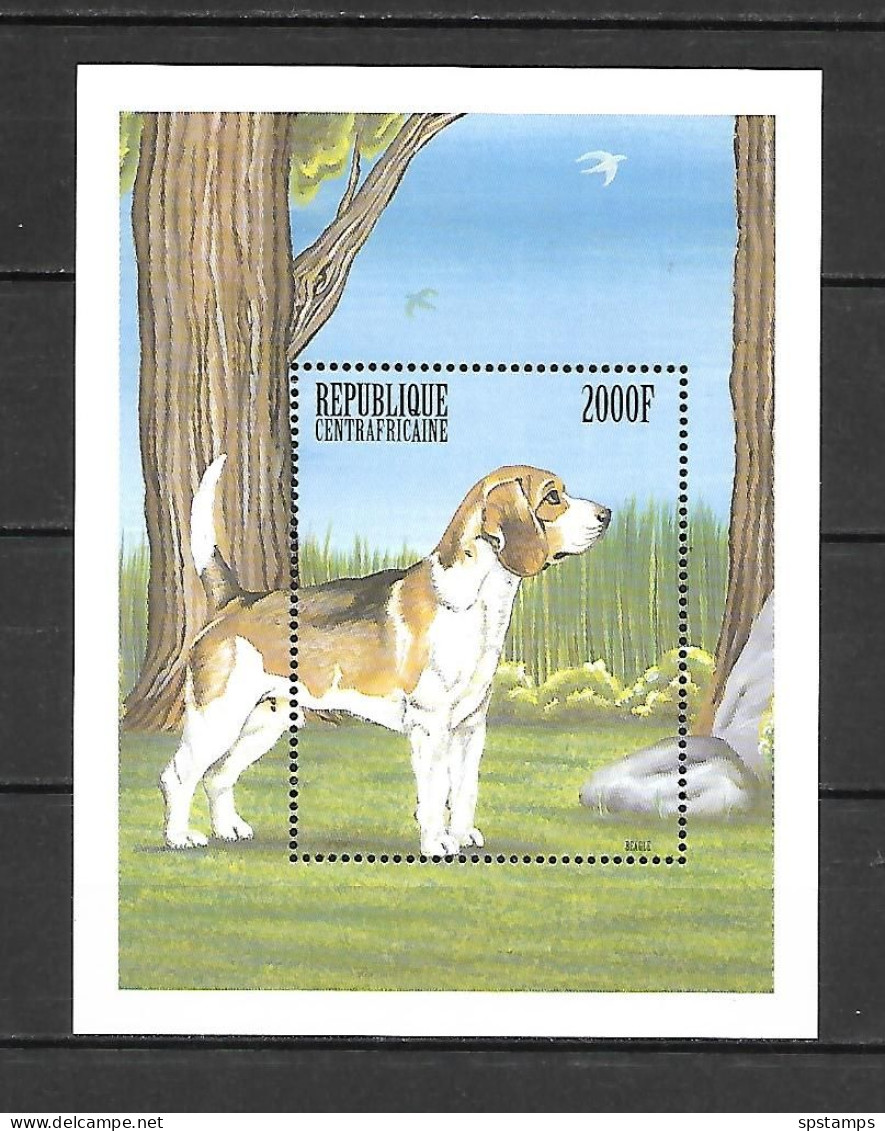 Central African 1999 Animals - Dogs MS MNH - Centrafricaine (République)