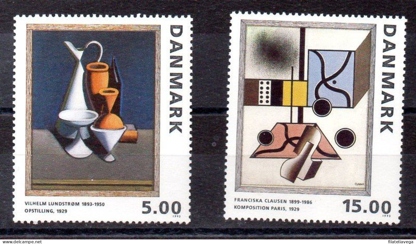 Dinamarca Serie Nº Yvert 1071/72 ** PINTURA (PICTURE) - Unused Stamps