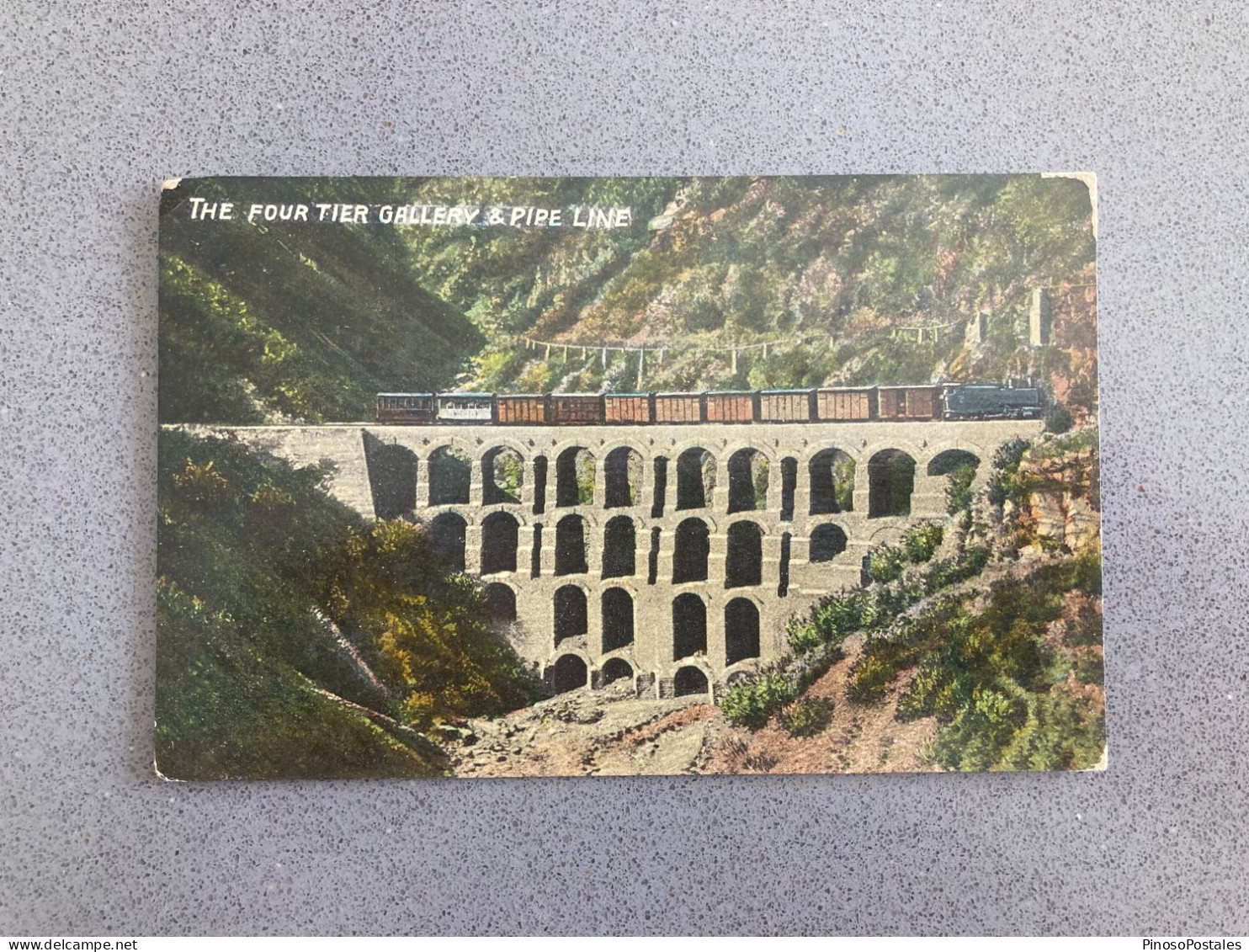 The Four Tier Gallery & Pipe Line Carte Postale Postcard - India
