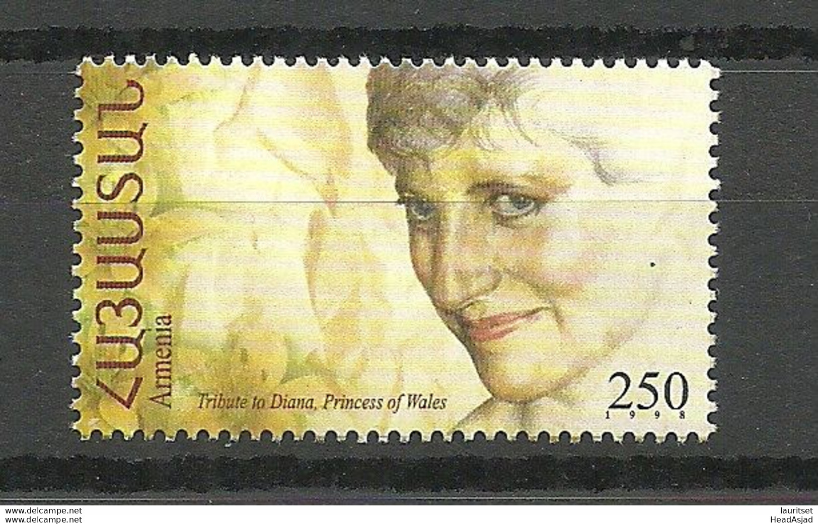 ARMENIEN Armenia 1998 Michel 333 MNH Diana Princess Of Wales - Autres & Non Classés