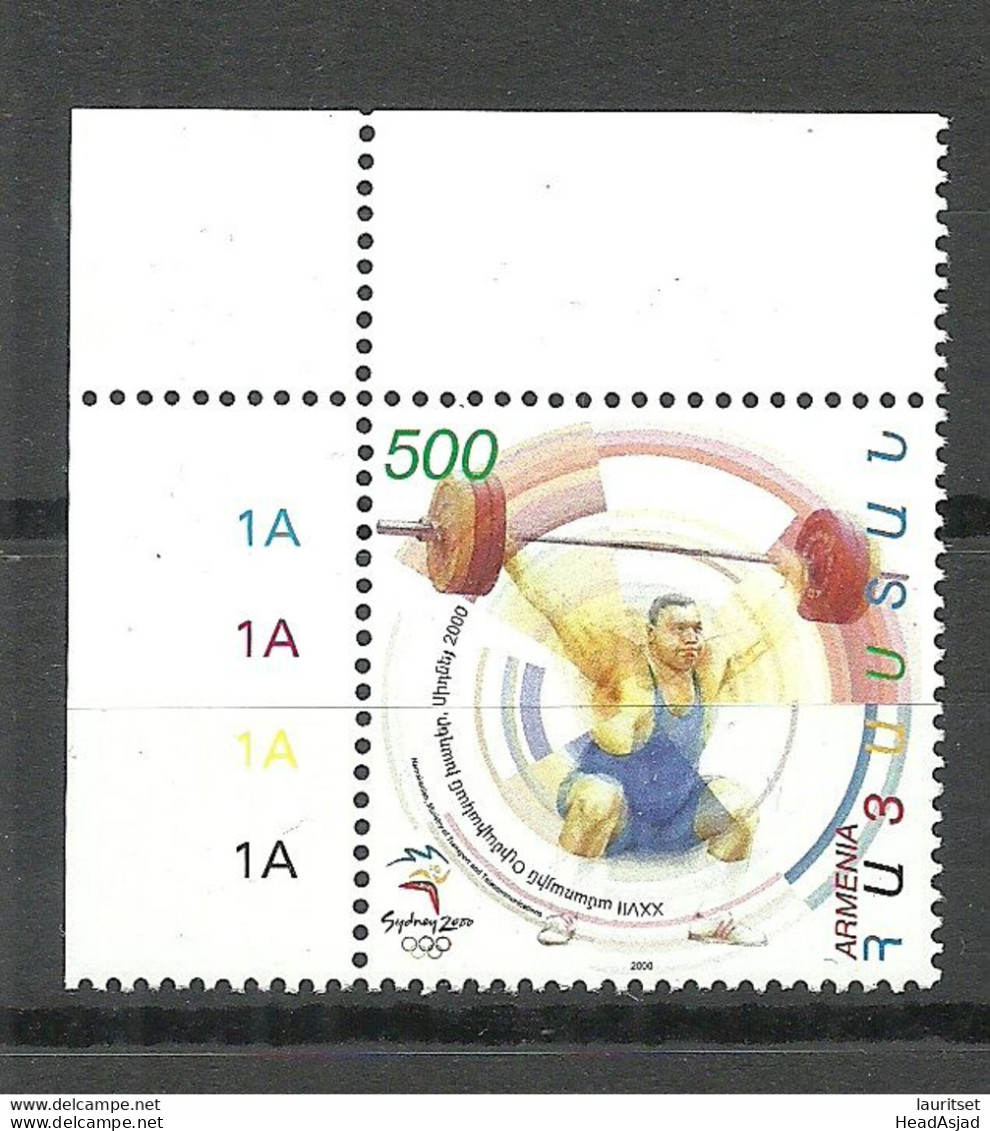 ARMENIEN Armenia 2000 Michel 384 MNH Sport Olympic Games Sidney Gewichtheben - Weightlifting