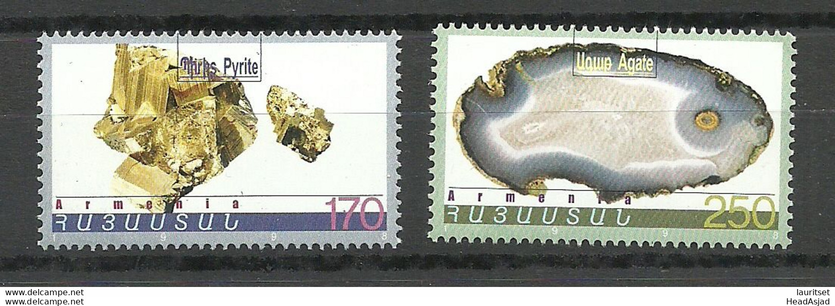 ARMENIEN Armenia 1998 Michel 347 - 348 MNH Mineralien - Autres & Non Classés