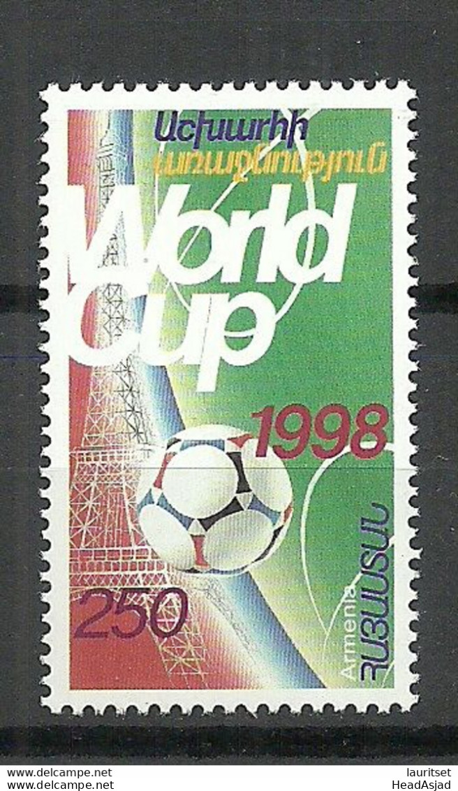 ARMENIEN Armenia 1998 Michel 334 MNH Fussball-Weltmeisterschaft Soccer World Cup - 1998 – Frankreich