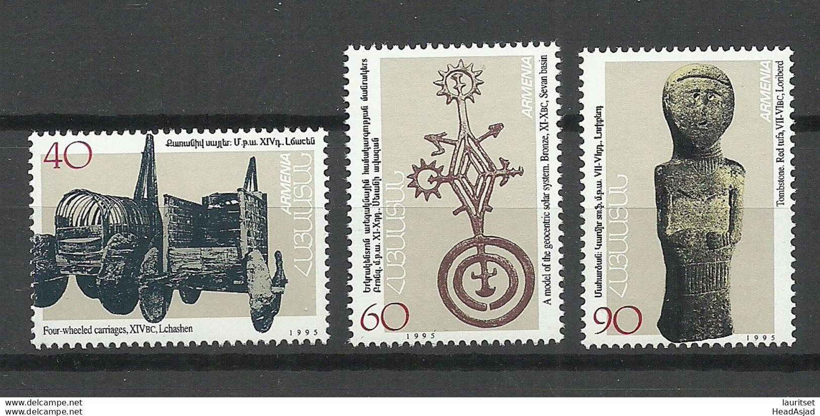 ARMENIEN Armenia 1995 Michel 273 - 275 MNH - Arménie