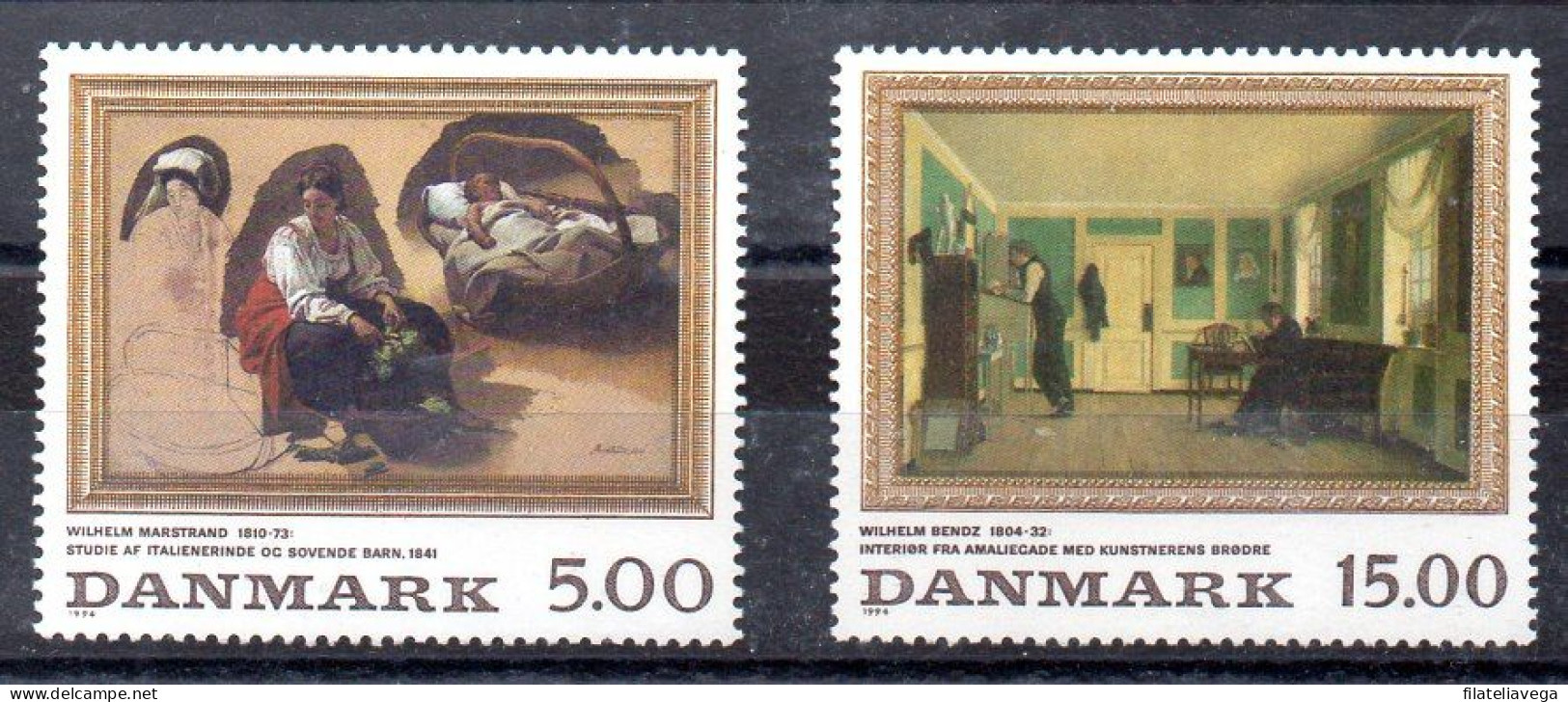 Dinamarca Serie Nº Yvert 1095/96 ** PINTURA (PICTURE) - Unused Stamps