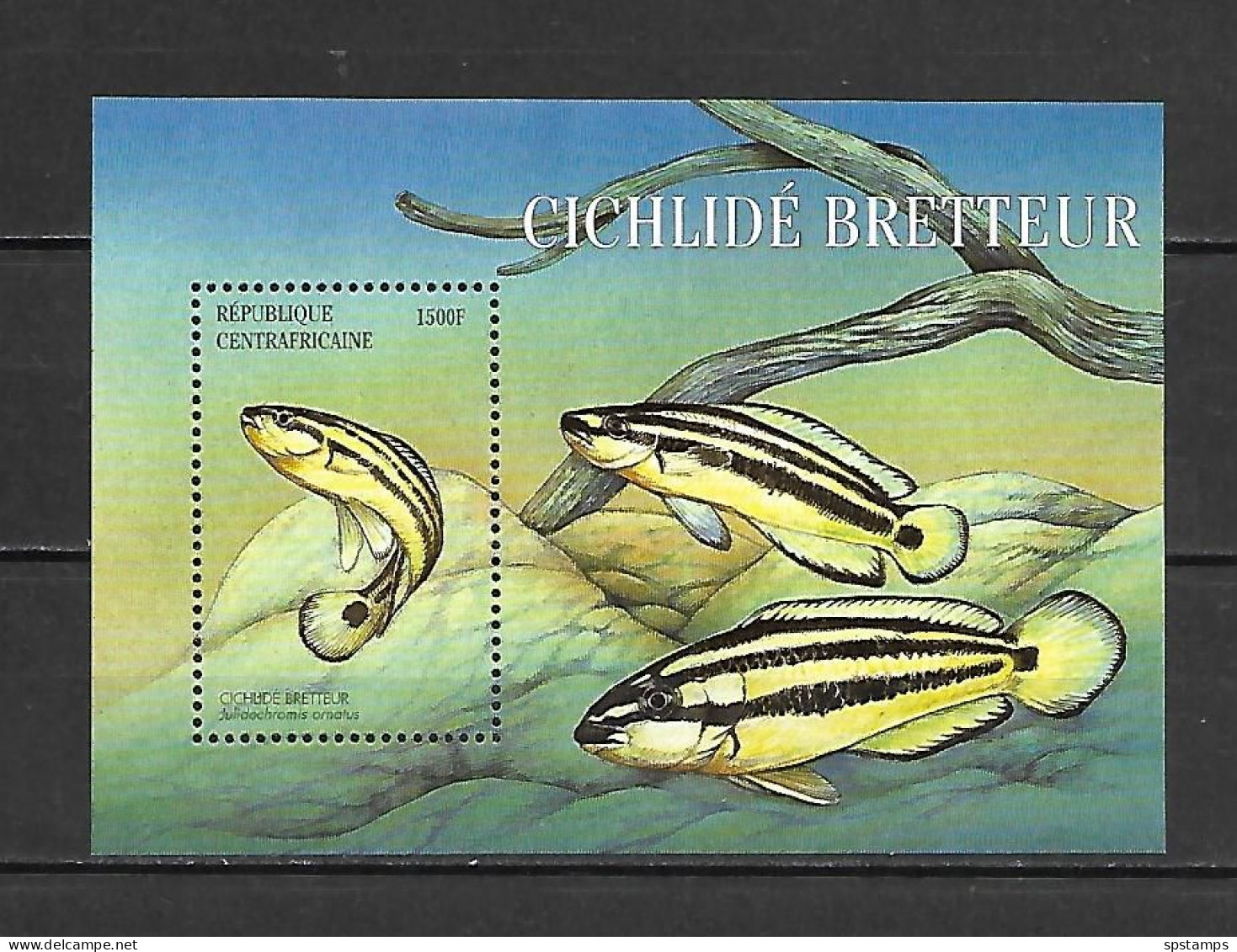 Central African 2001 Marine Life - Fishes MS MNH - Repubblica Centroafricana