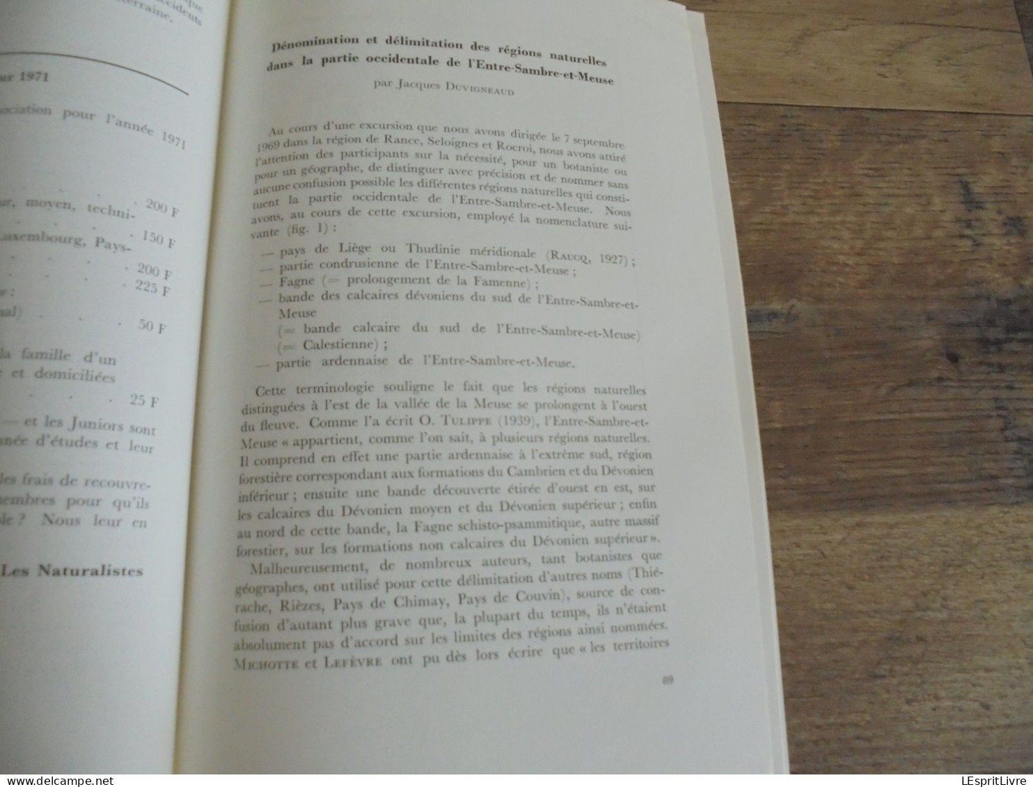 LES NATURALISTES BELGES N° 2 Année 1971 Régionalisme Dobrogea Delta Danube Régions Naturelles Entre Sambre et Meuse