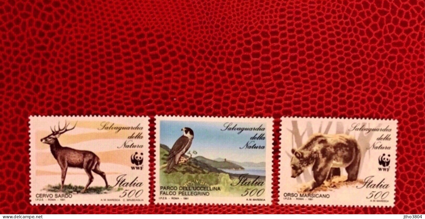 ITALIE 1991 WWF 3 V Neuf MNH ** YT 1996 / 1998 Mammifère Mammal Mamífero Saügetier - Other & Unclassified