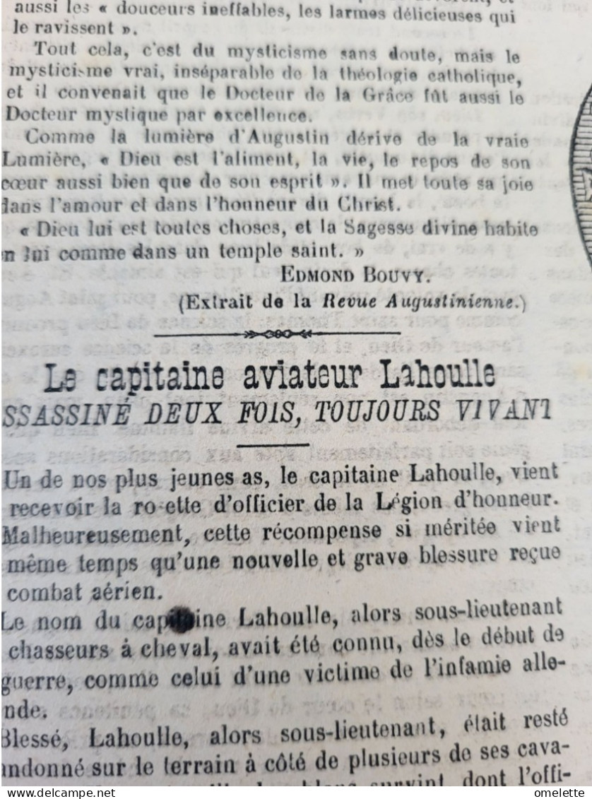 PELERIN 18/GENERAL DEBENEY/LAHOULLE/FOCH PERSHING/GUERIN AVIATEUR/GOURAUD/CHIENS DE GUERRE/HISTOIRE BROUSSET - 1900 - 1949