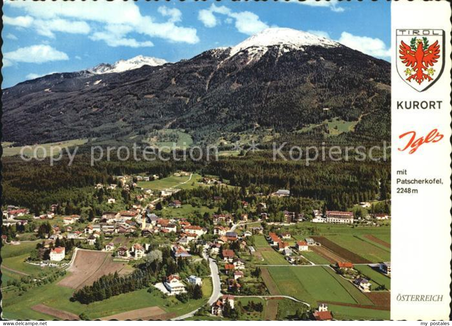 72501889 Igls Tirol Fliegeraufnahme Mit Patscherkofel Igls - Other & Unclassified