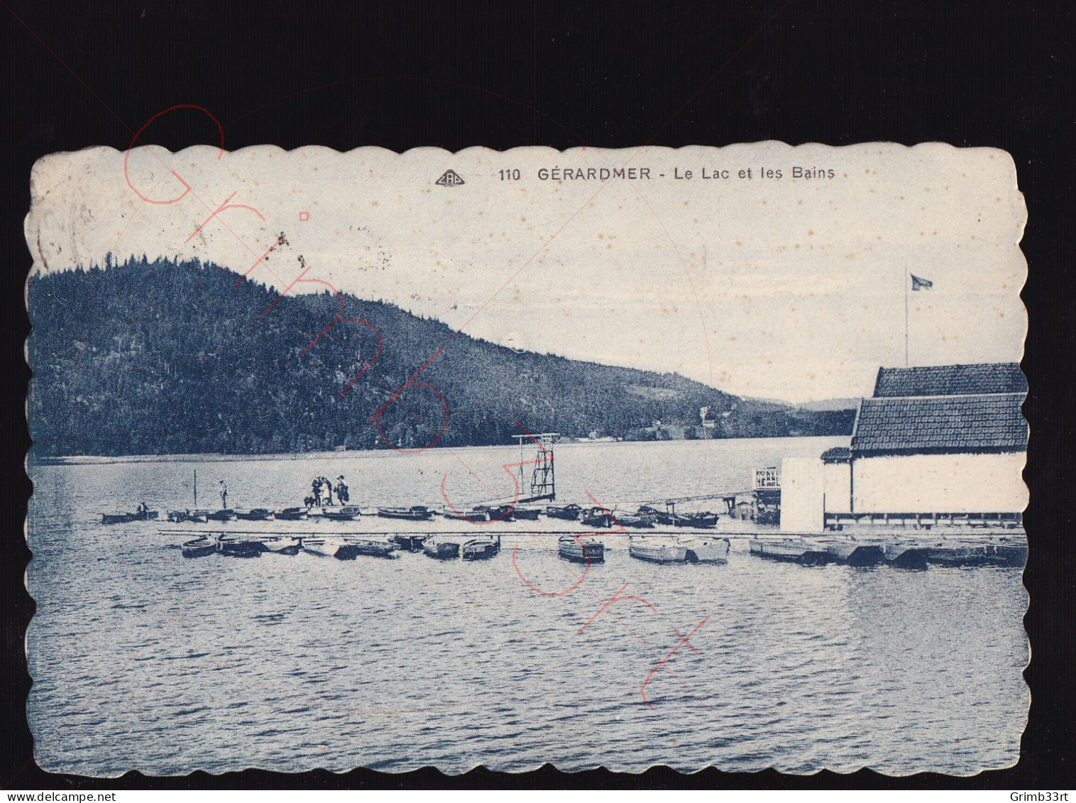 Gérardmer - Le Lac Et Les Bains - Postkaart - Gerardmer