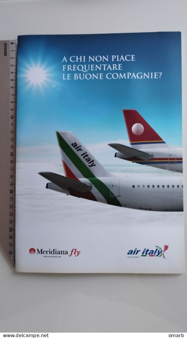 Dep125 Depliant Promotional Air Italy Meridiana Fly Compagnia Aerea Rotte Aeroporto Sardegna Boeing A320 B770 - Cadeaux Promotionnels