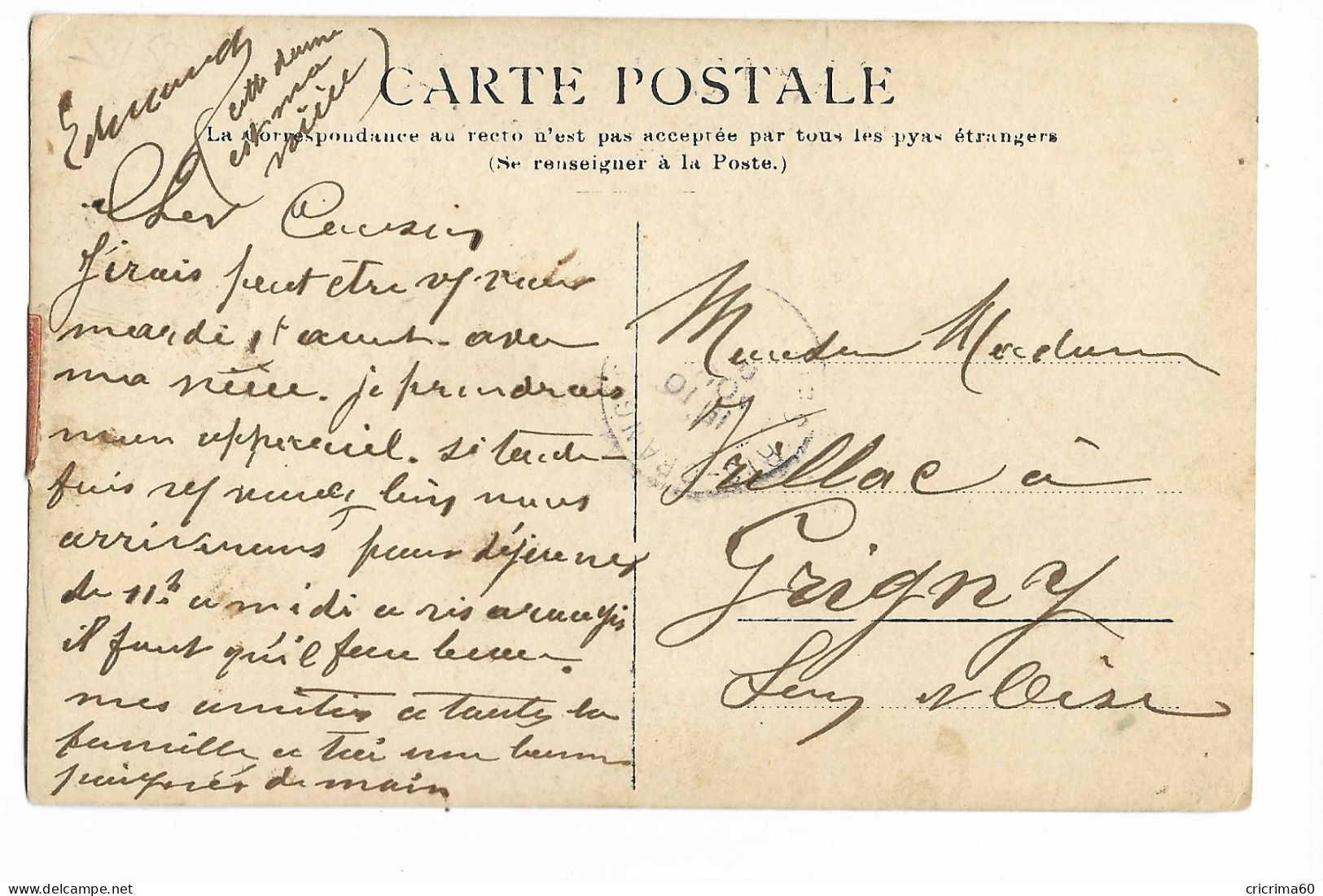75 - Carte-photo Affranchie De PARIS En 1905. Beau Plan, BE. - Sonstige & Ohne Zuordnung