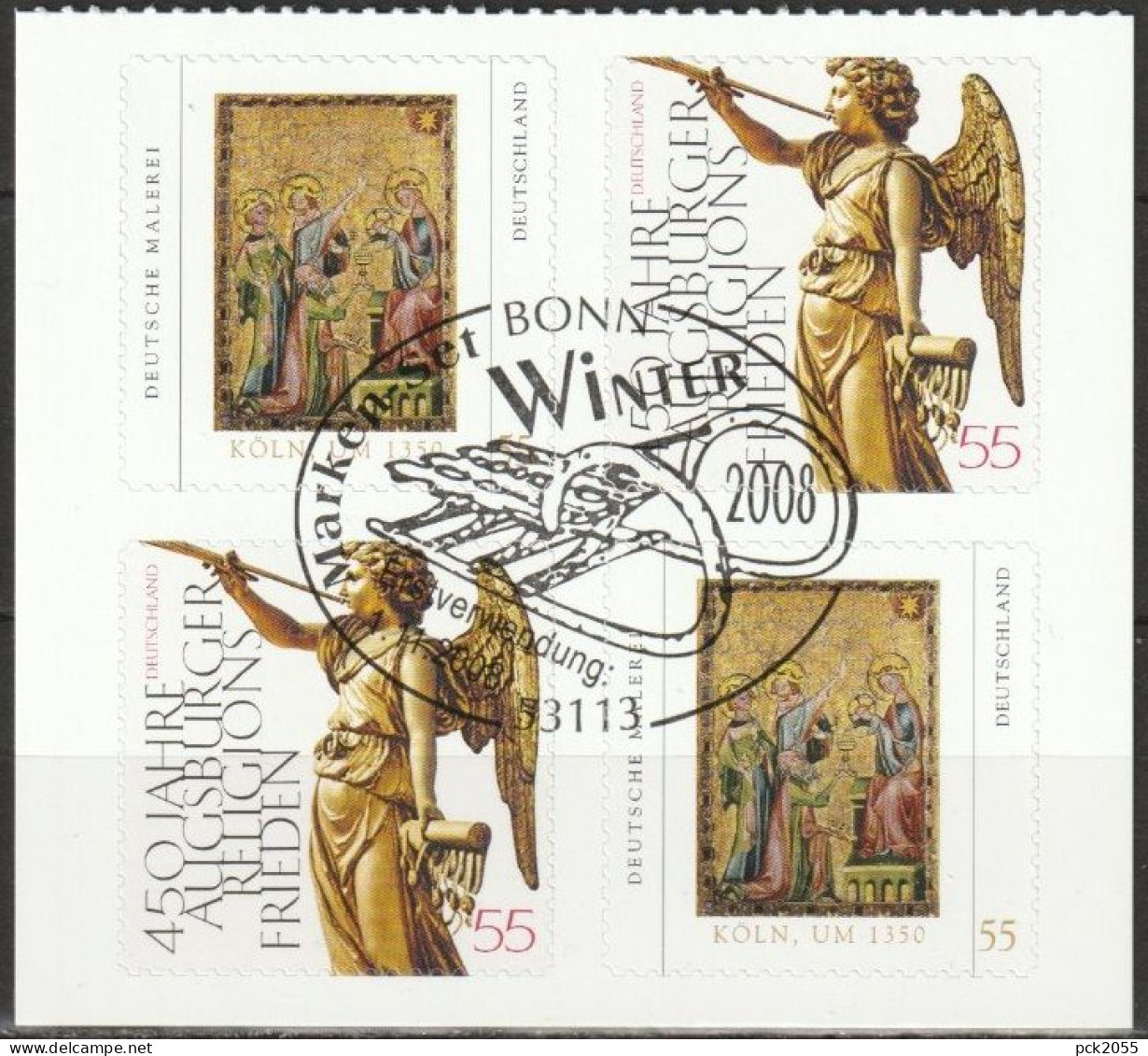 Deutschland 2008 Aus MH 76 Winter Mi-Nr. 2700 - 2701 4er Block O Gest. EST Bonn ( B 2906 ) - Used Stamps