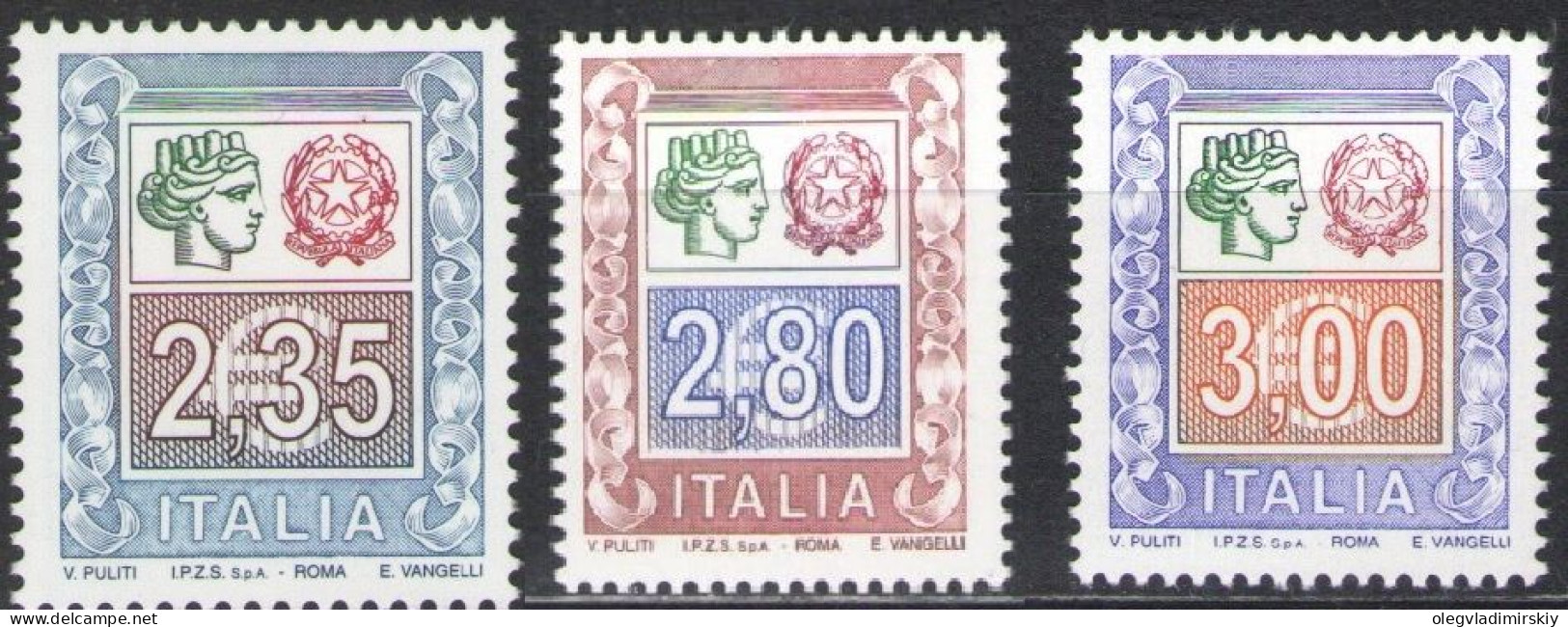 Italy Italia 2004 Definitives High Face Value Set Of 3 Stamps MNH - 2001-10: Mint/hinged