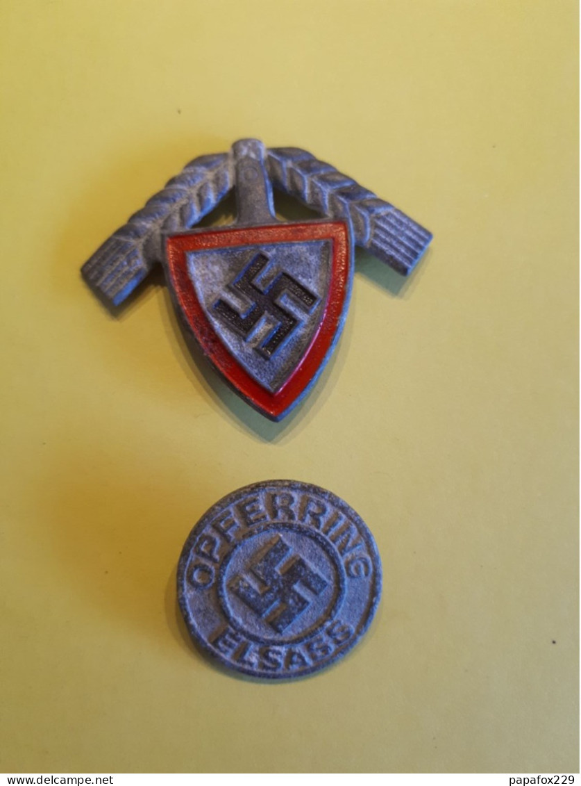LOT NSDAP KOLMAR OPFERRING ELSASS 1941 DOCUMENTS INSIGNES - Ohne Zuordnung