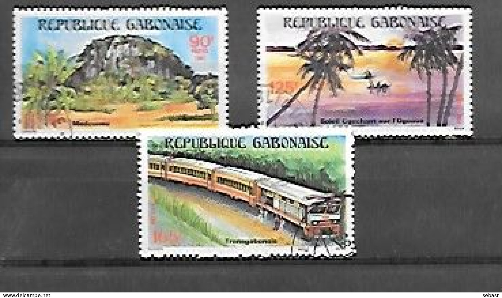 TIMBRE OBLITERE DU GABON DE  1984 N° MICHEL 913/15 - Gabon (1960-...)