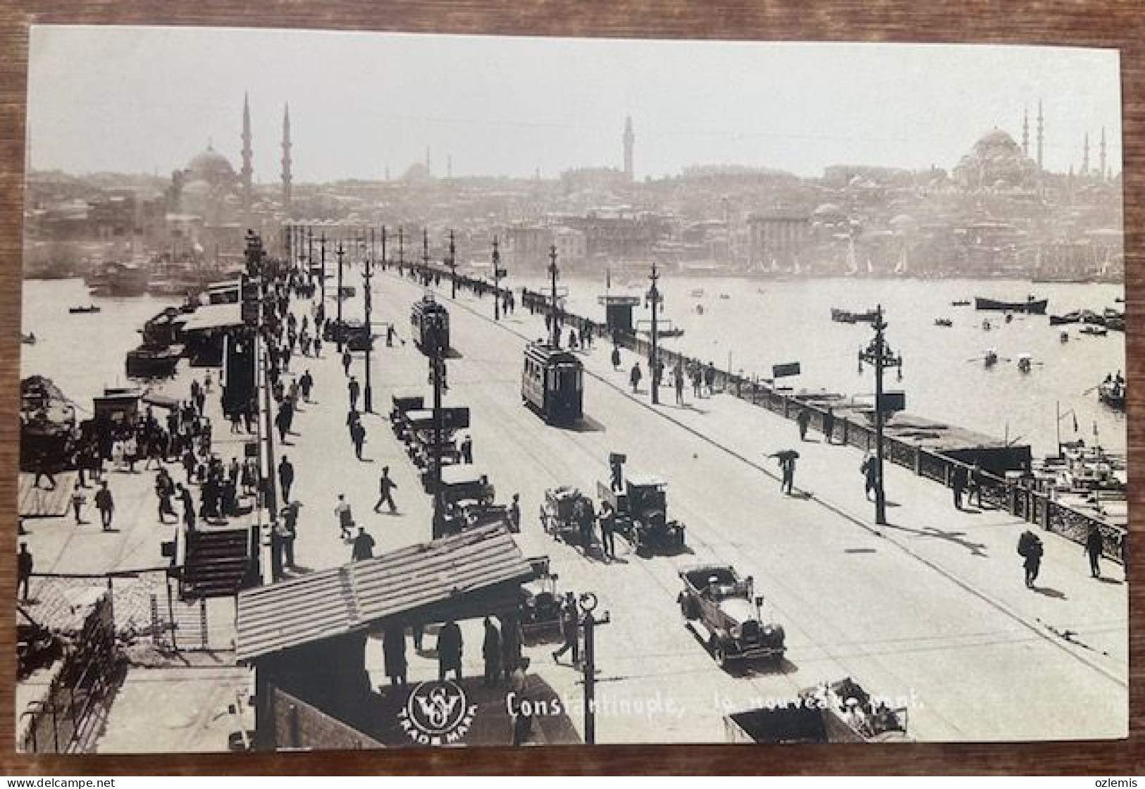 TURKEY,TURKEI,TURQUIE ,ISTANBUL,GALATA BRIDGE ,TRAM,TRANWAY,STRASSENBAHN ,REPRODUCTION,POSTCARD - Turquie