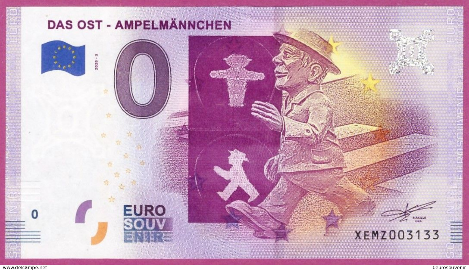 0-Euro XEMZ 03 2020  DAS OST - AMPELMÄNNCHEN - SERIE DEUTSCHE EINHEIT - Private Proofs / Unofficial