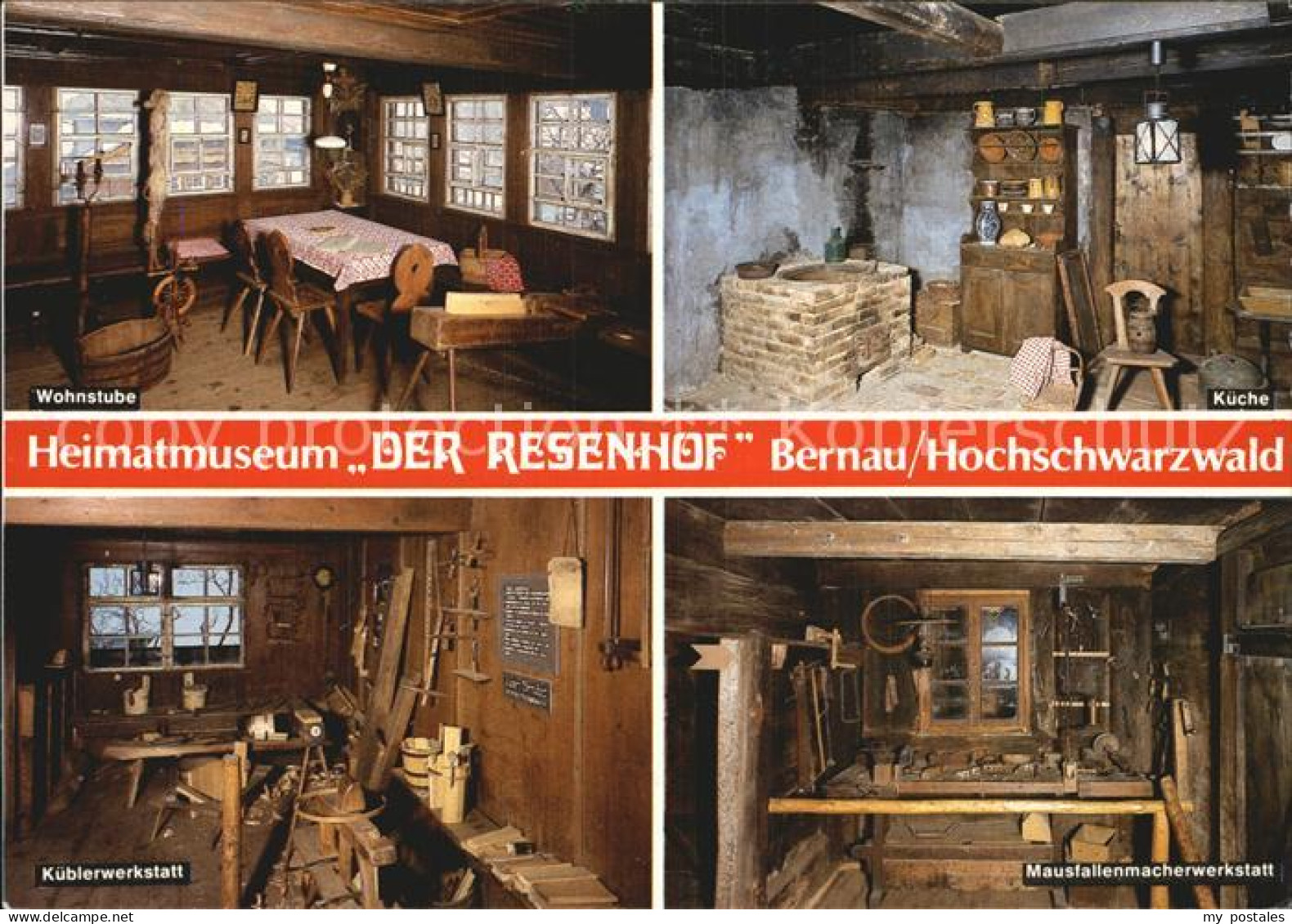 72501659 Bernau Schwarzwald Heimatmuseum Der Resenhof Wohnstube Kueche Werkstatt - Bernau