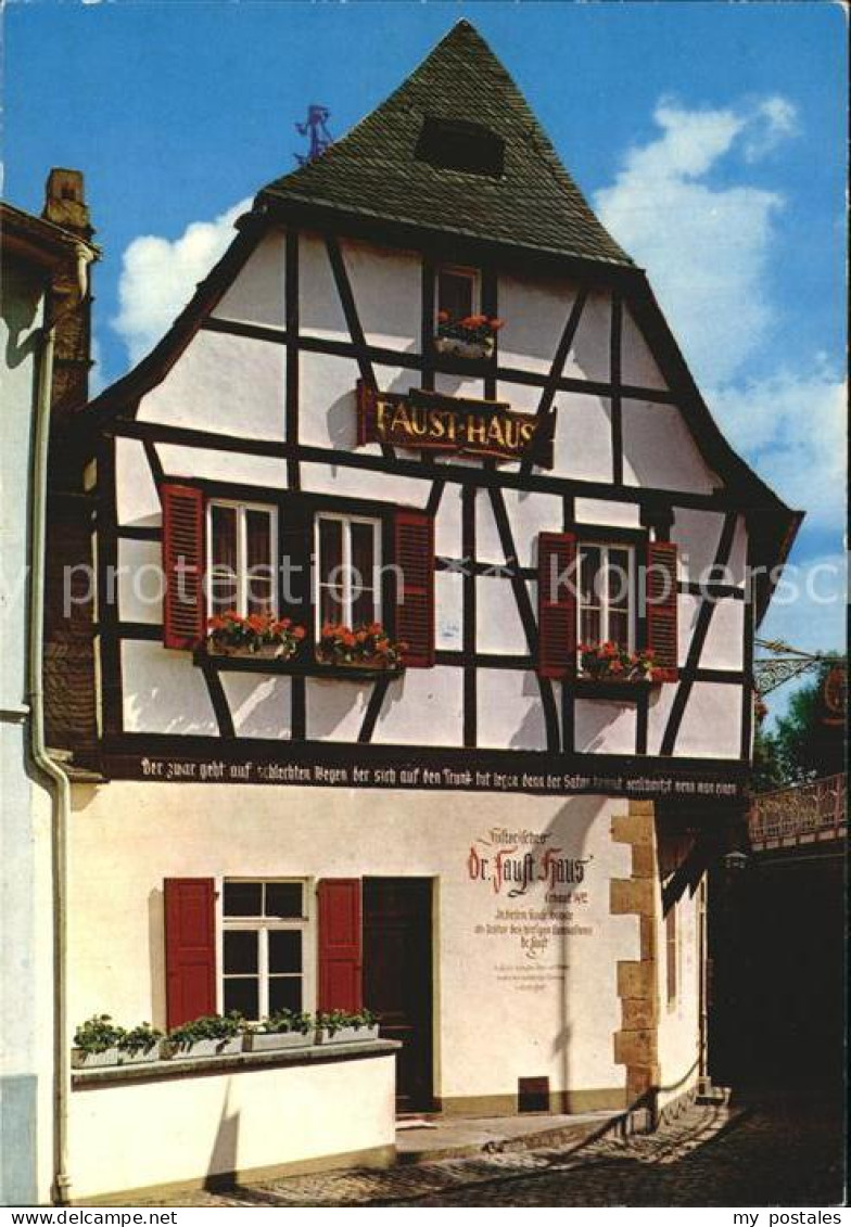 72501651 Bad Kreuznach Historisches Dr Faust Haus Erbaut 1492 Bad Kreuznach - Bad Kreuznach