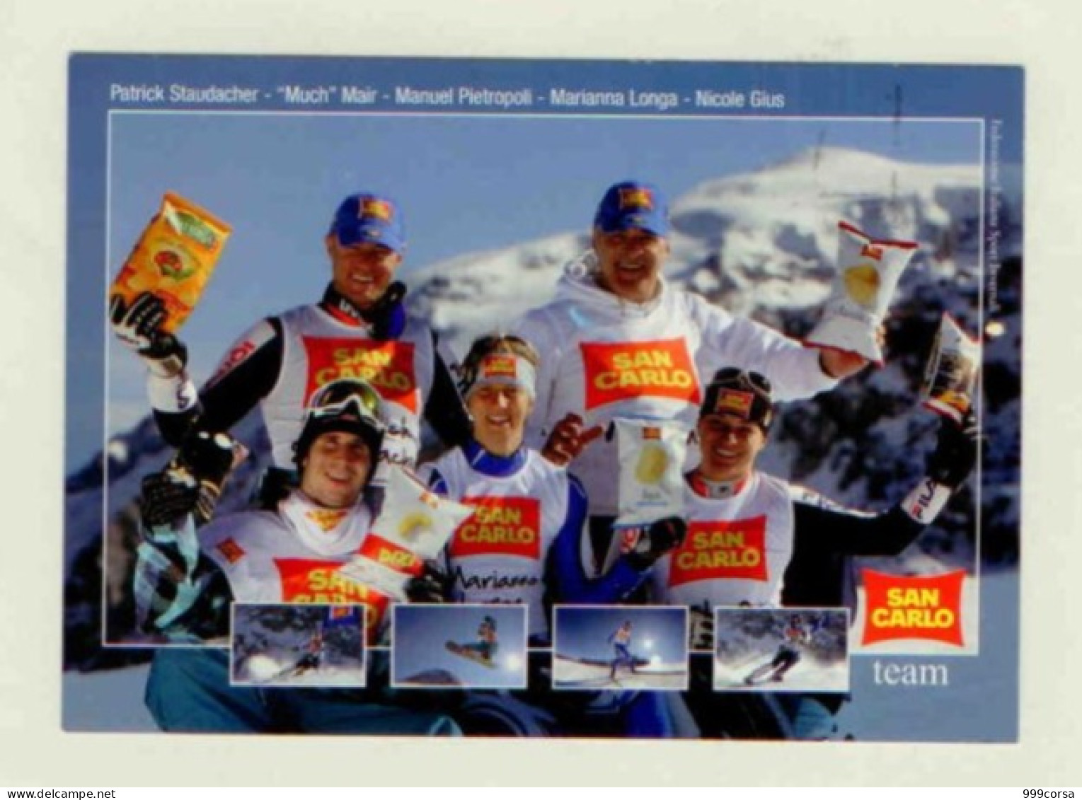 (37) Promocard 8502, Sci Team San Carlo - Wintersport