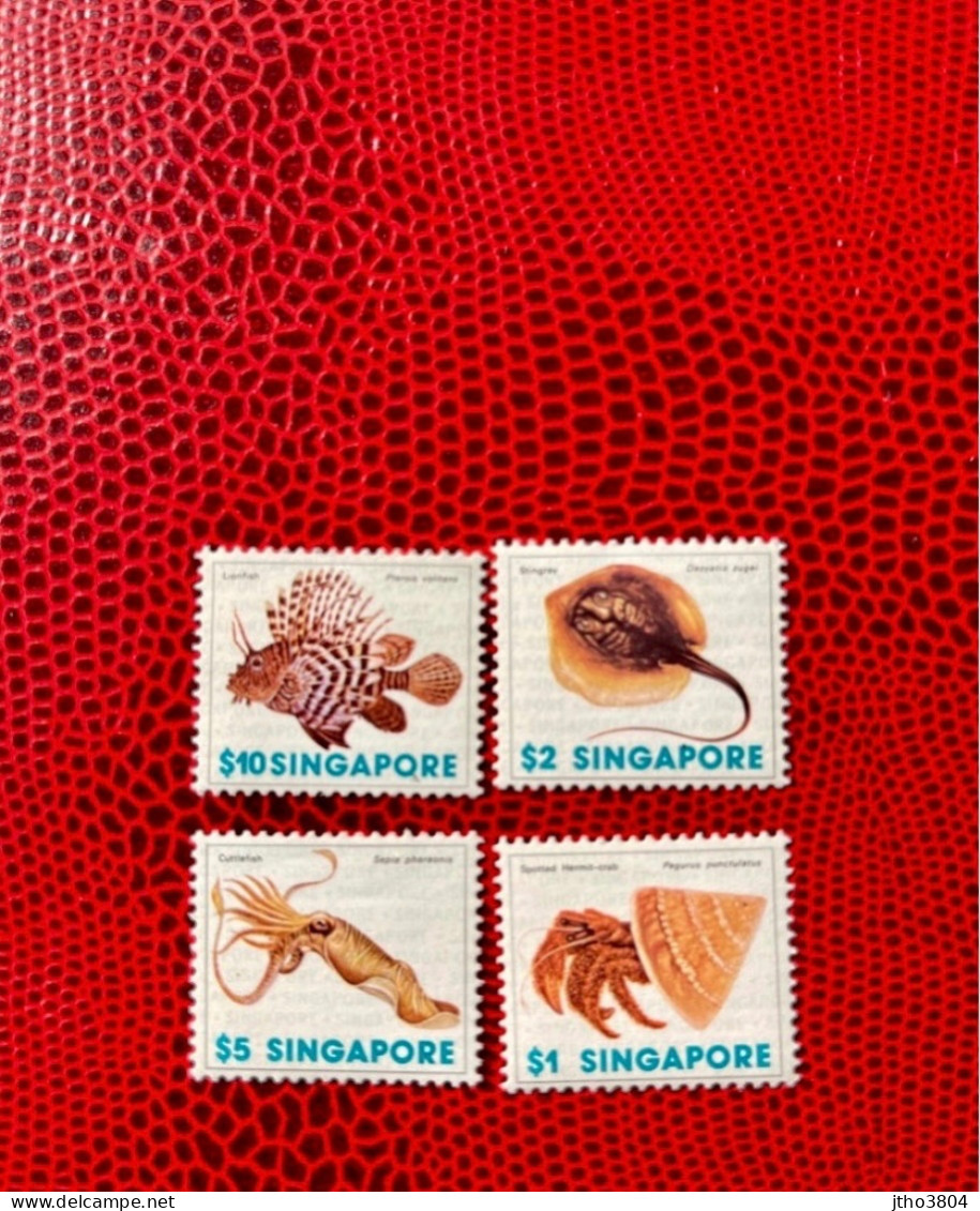 SINGAPOUR 1977 4v Neuf MNH ** Mi 266 278 Pez Fish Peixe Fisch Pesce Poisson SINGAPORE - Fishes