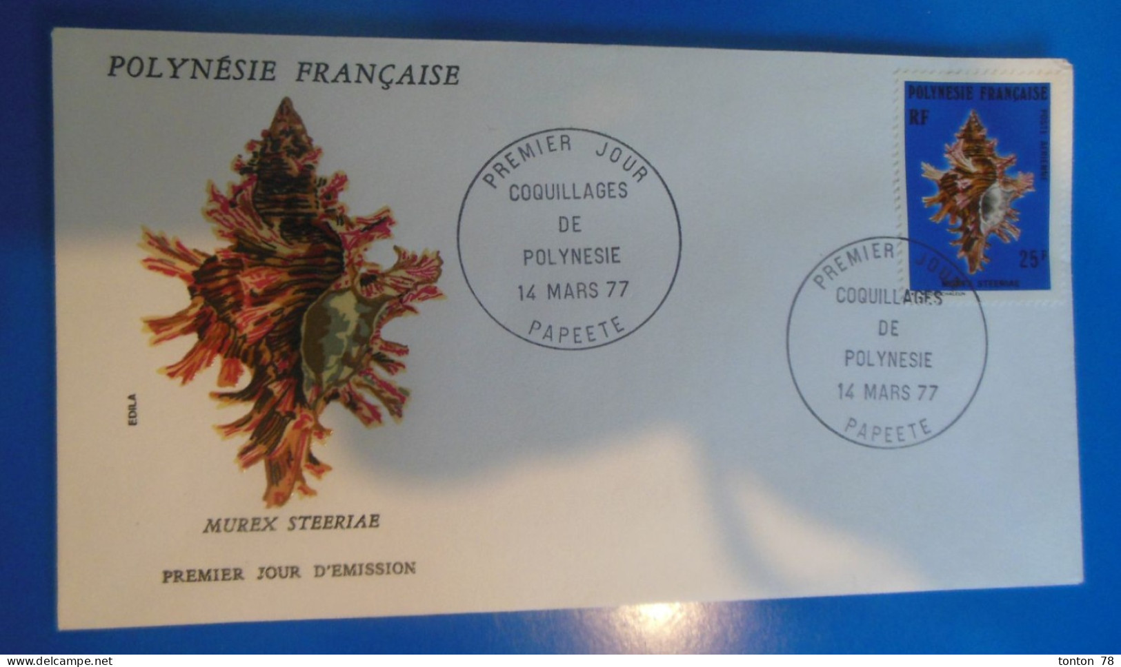 LETTRE 1 Er JOUR DE POLYNESIE -    1977 - FDC