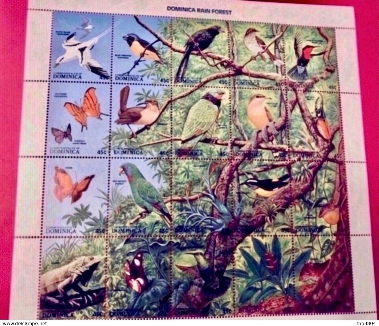 DOMINIQUE 20 Valeurs Neufs MNH ** YT 1011 / 1030 Perroquets Parrot Domenica  Ucello Oiseau Bird Pájaro Vogel - Perroquets & Tropicaux