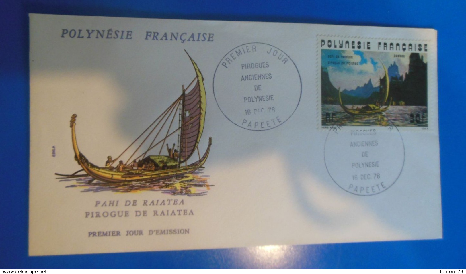 LETTRE 1 Er JOUR DE POLYNESIE -    1976 - FDC