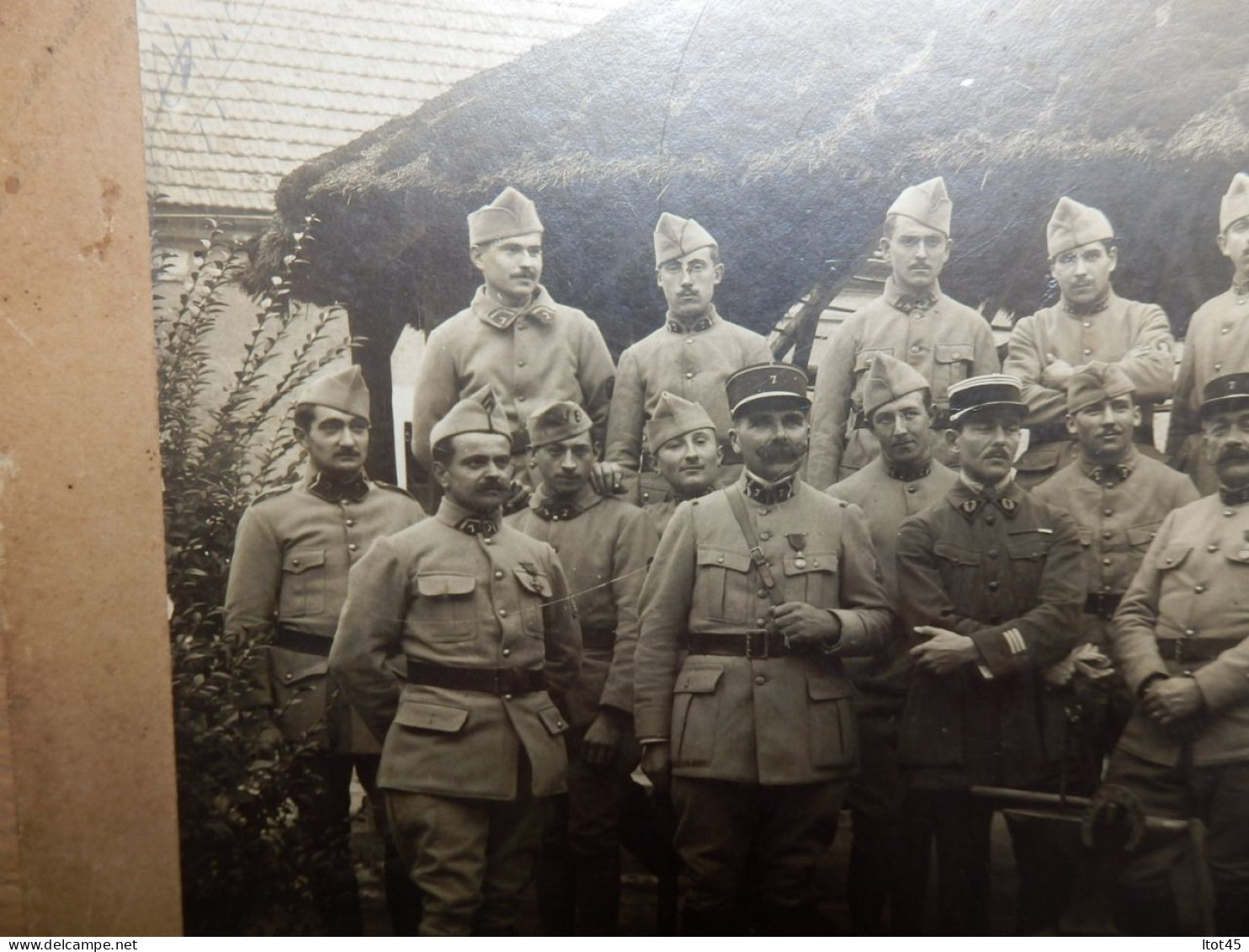 GRANDE PHOTO SUR CARTON BRIGADE MARECHAL FERRANT PHOTOGRAPHIE DE J. BOUHOURS LE PERREUX 1920 - War, Military