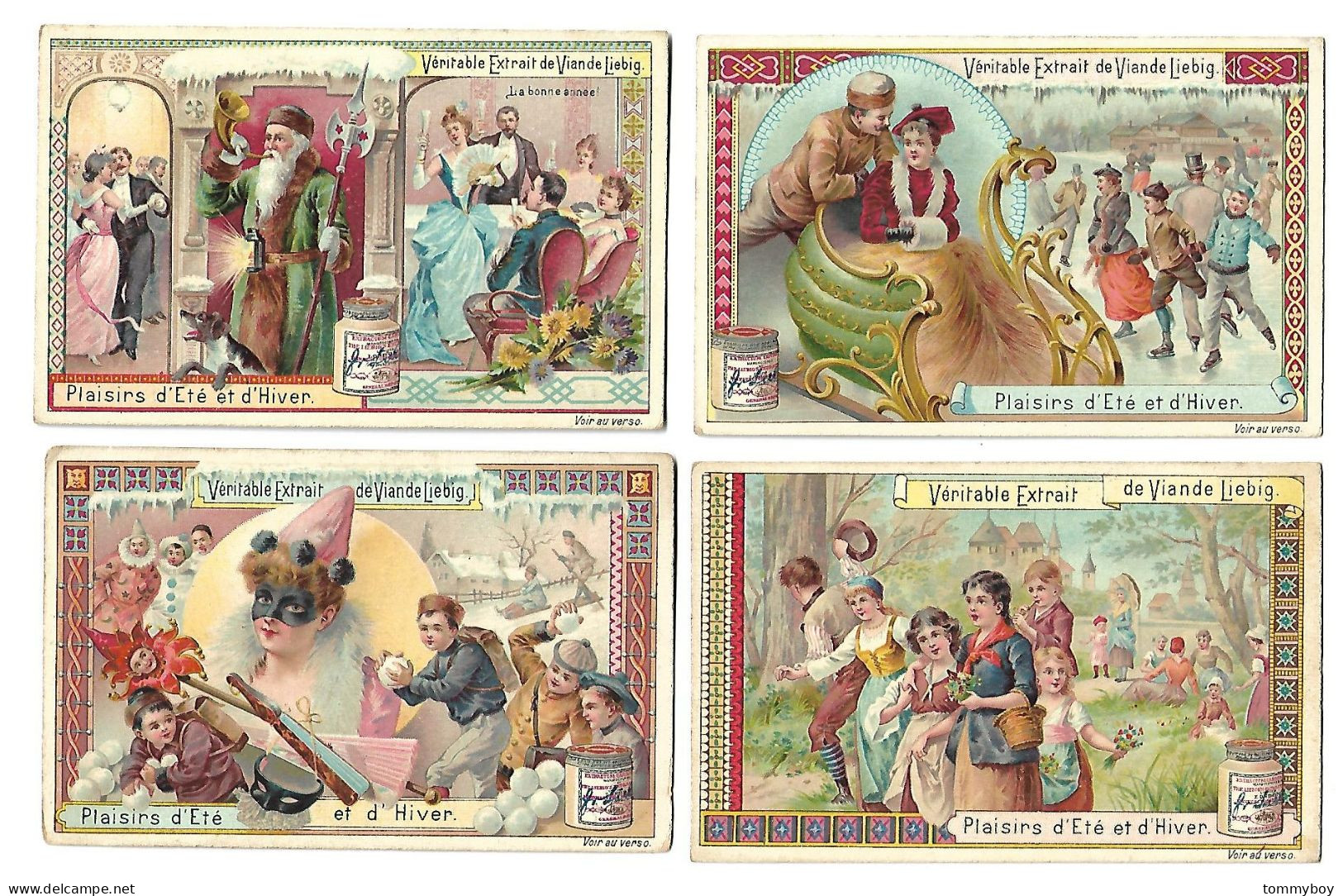S 530, Liebig 6 Cards,  Plaisirs D'ete Et D'hiver (ref B11) - Liebig