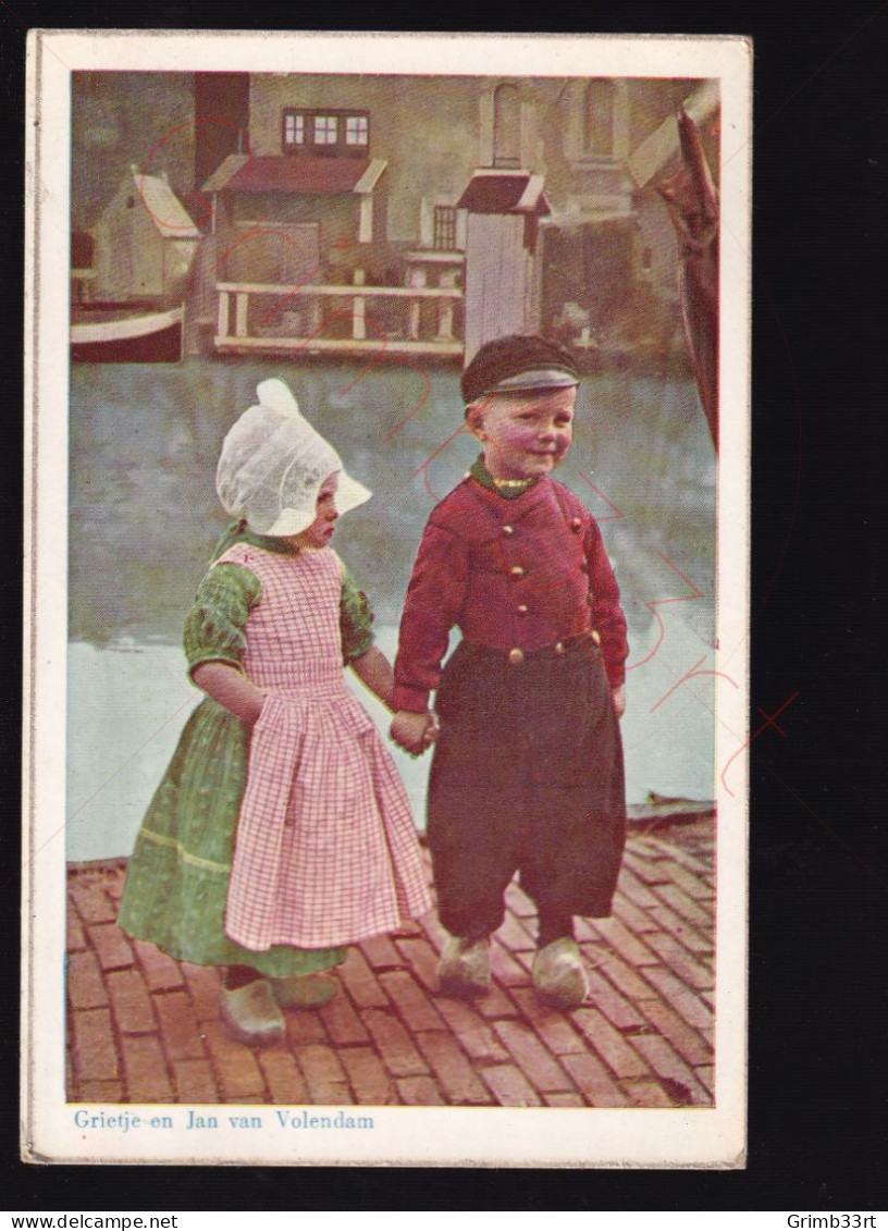 Volendam - Grietje En Jan - Postkaart - Volendam