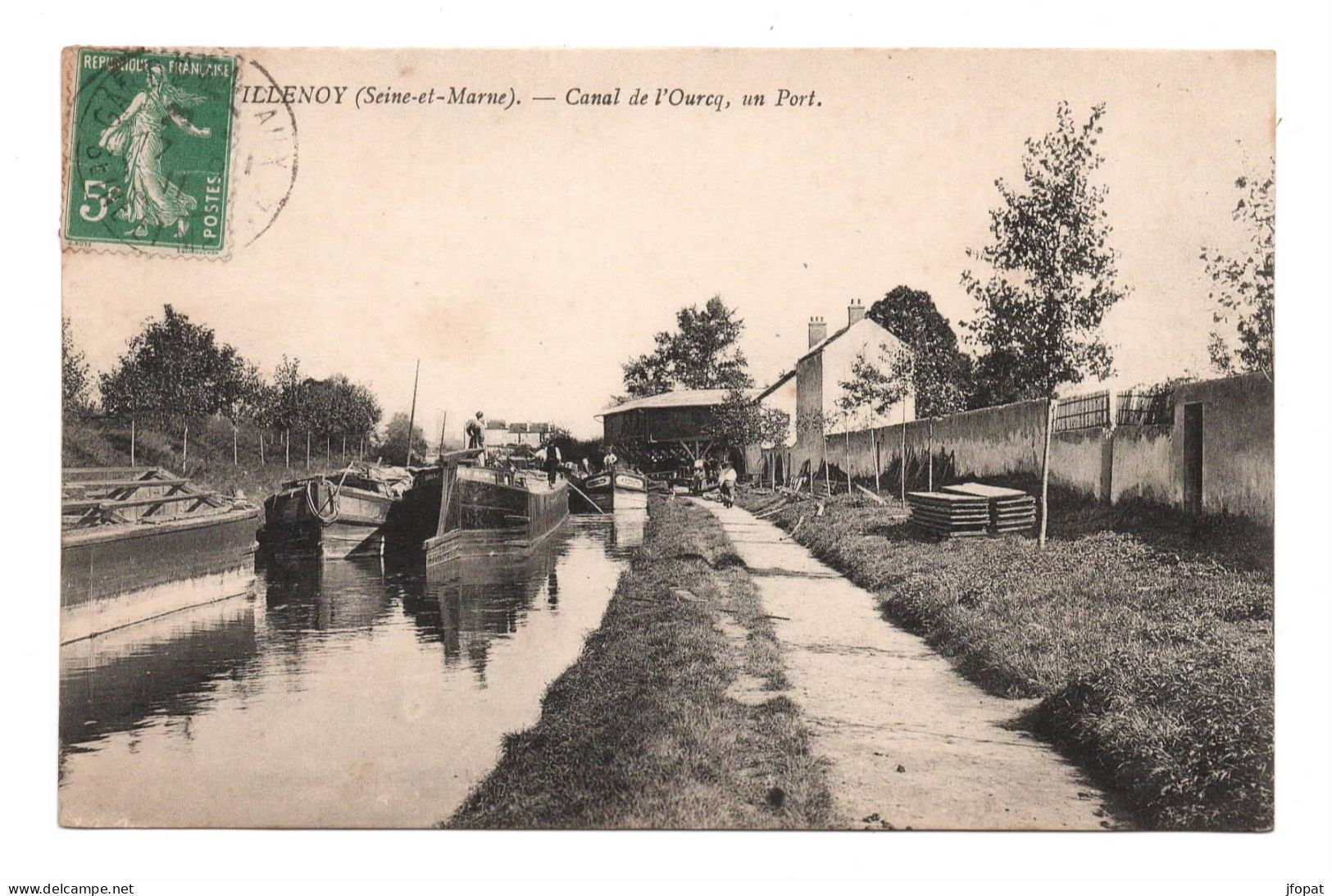 77 SEINE ET MARNE - VILLENOY Canal De L'Ourcq, Un Port - Villenoy