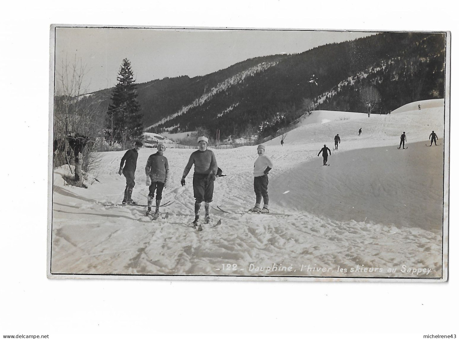 DAUPHINE - L' Hiver - Les SKIEURS Au SAPPEY - Autres & Non Classés