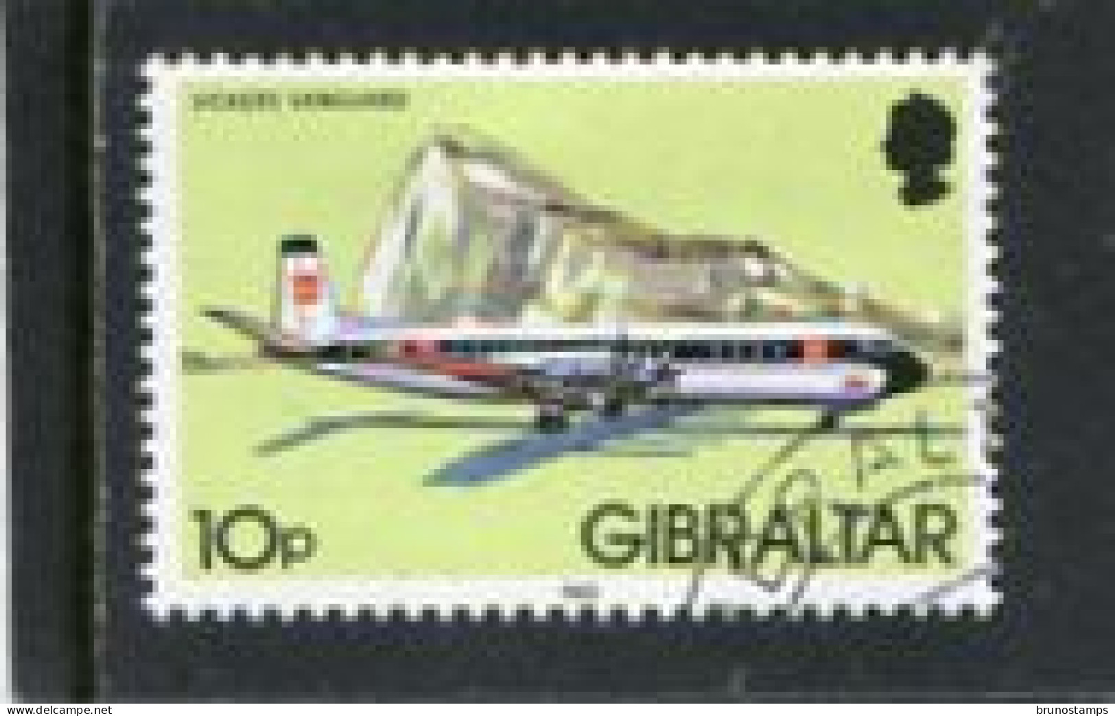 GIBRALTAR - 1982  10p  AVIATION  FINE USED - Gibraltar