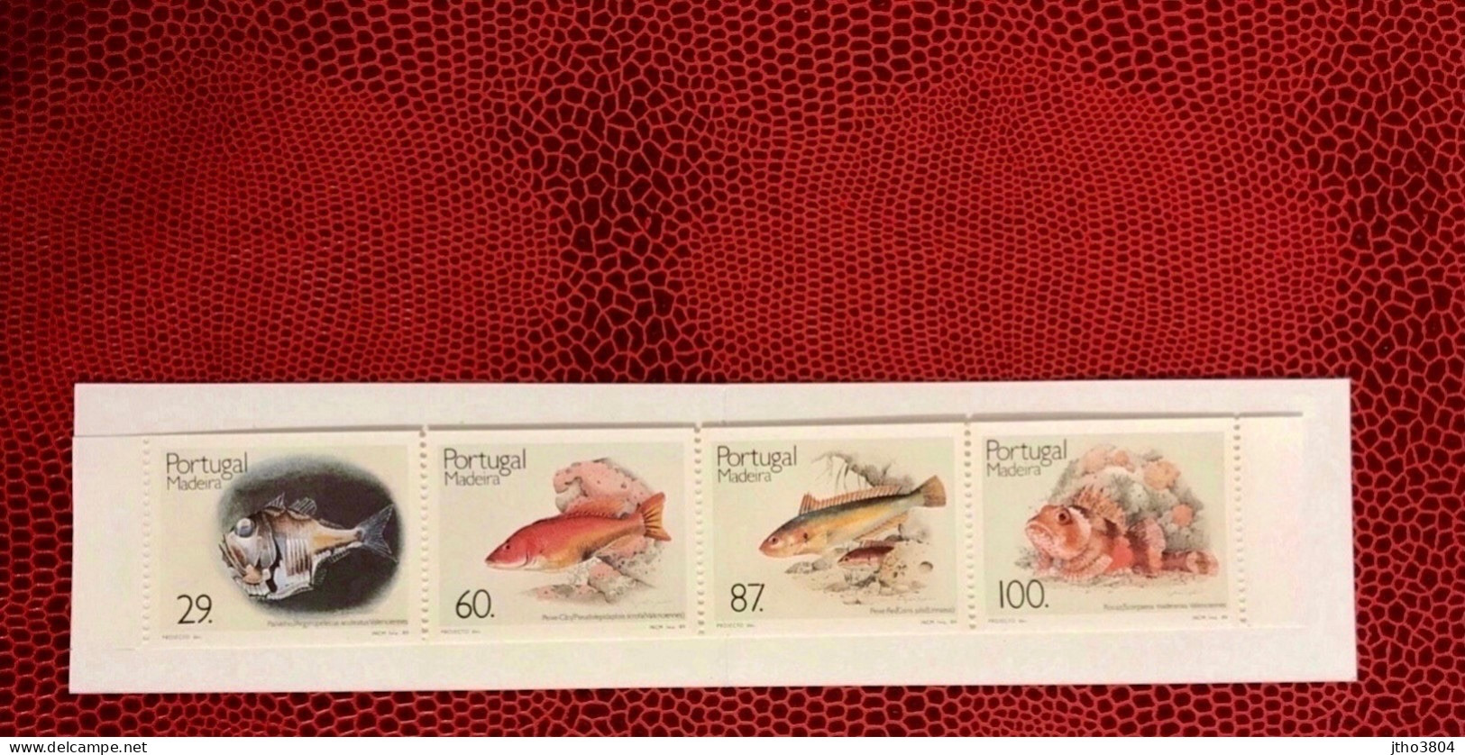 PORTUGAL MADÈRE 1989 Booklet 4v Neuf MNH ** Mi 129 /32a Pesce Poisson Fish Pez Fische MADEIRA - Poissons