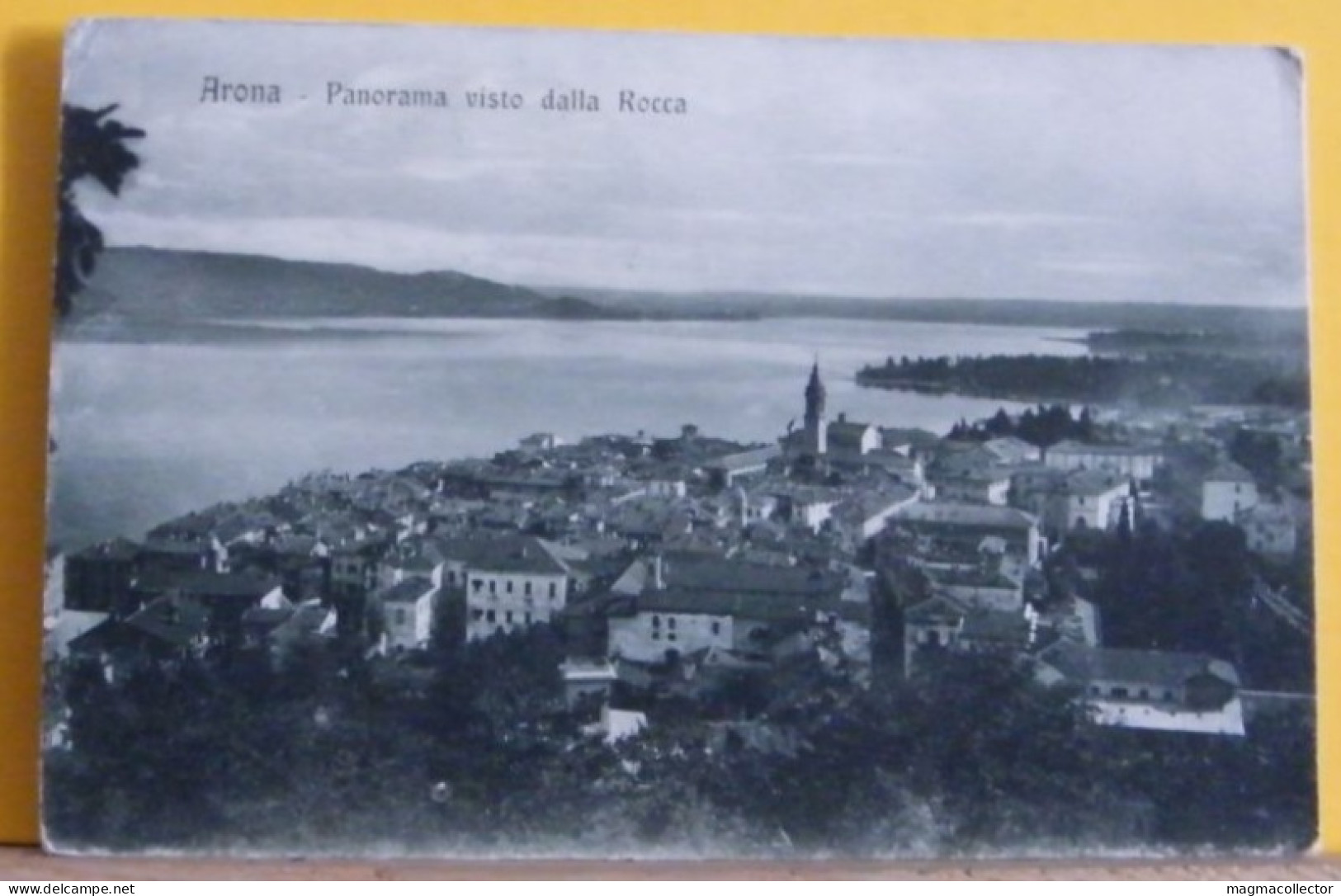 (ARO3) ARONA PANORAMA VISTO DALLA ROCCA - VIAGGIATA  1919 - Other & Unclassified