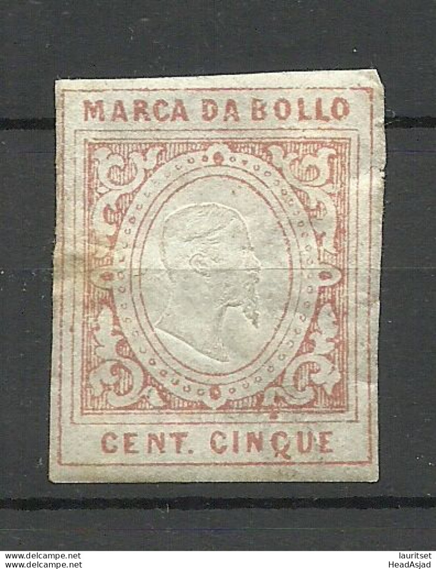 ITALIA ITALY 1863 Fiscaux Fiscal Tax Marca Da Bollo Dimension (*) Steuermarke King K√∂nig Victor Emmanuel II - Fiscaux