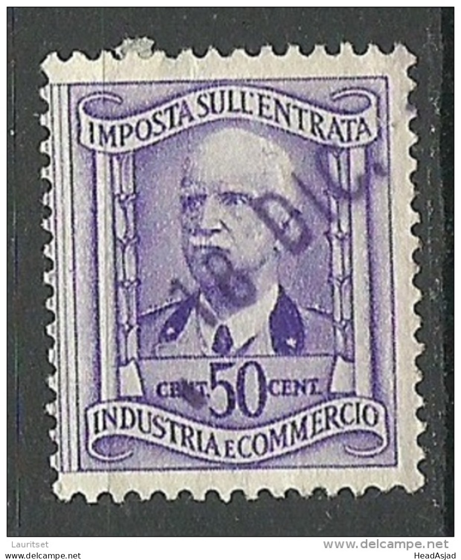 ITALIA ITALY Revenue Tax Fiscal Imposto Sullentrata Industria E Commercio 50 C O - Revenue Stamps