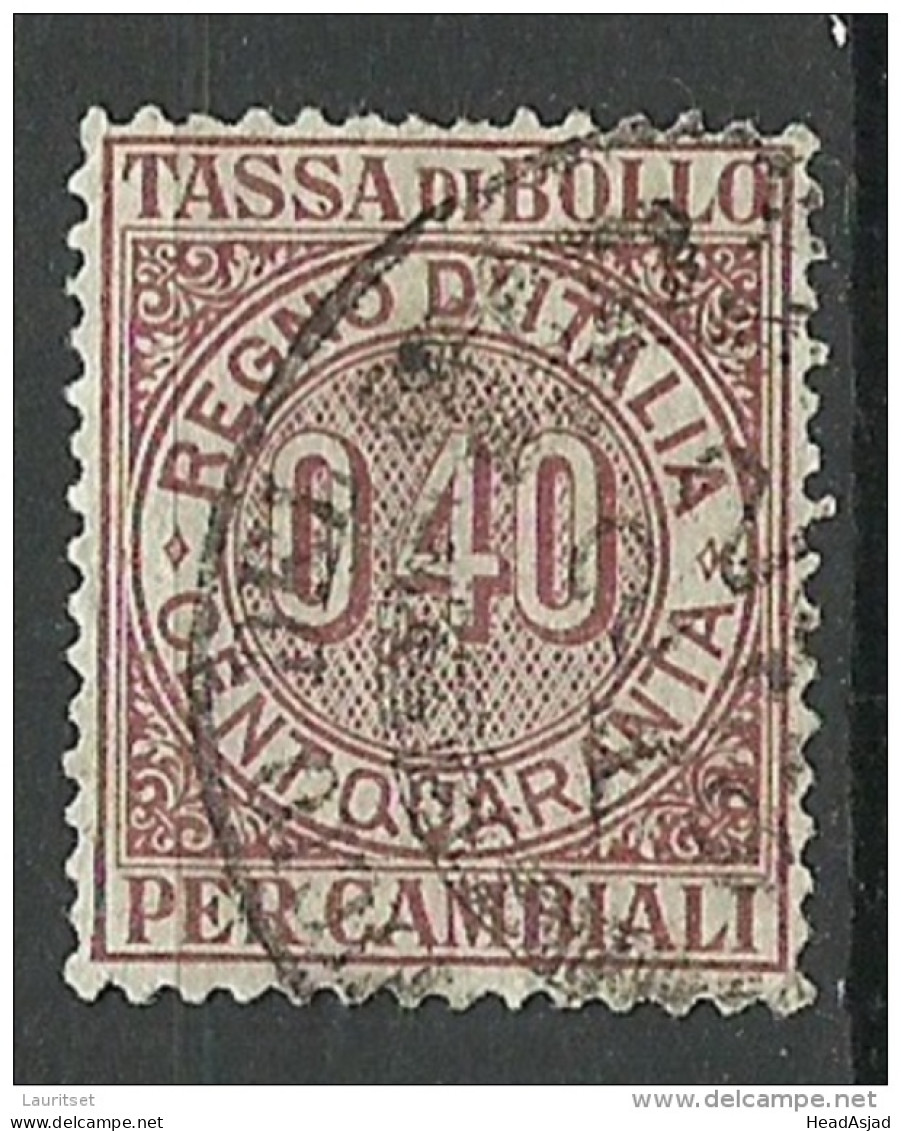 ITALIA ITALY Revenue Tax Fiscal Tassa Di Bollo Per Cambiali 0,40 O - Revenue Stamps