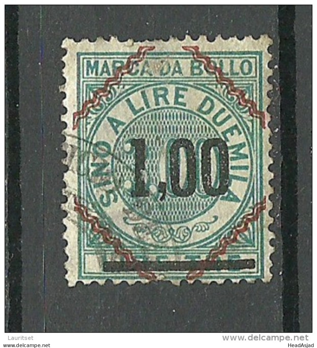 ITALIA ITALY Revenue Tax Fiscal Stamp O - Revenue Stamps