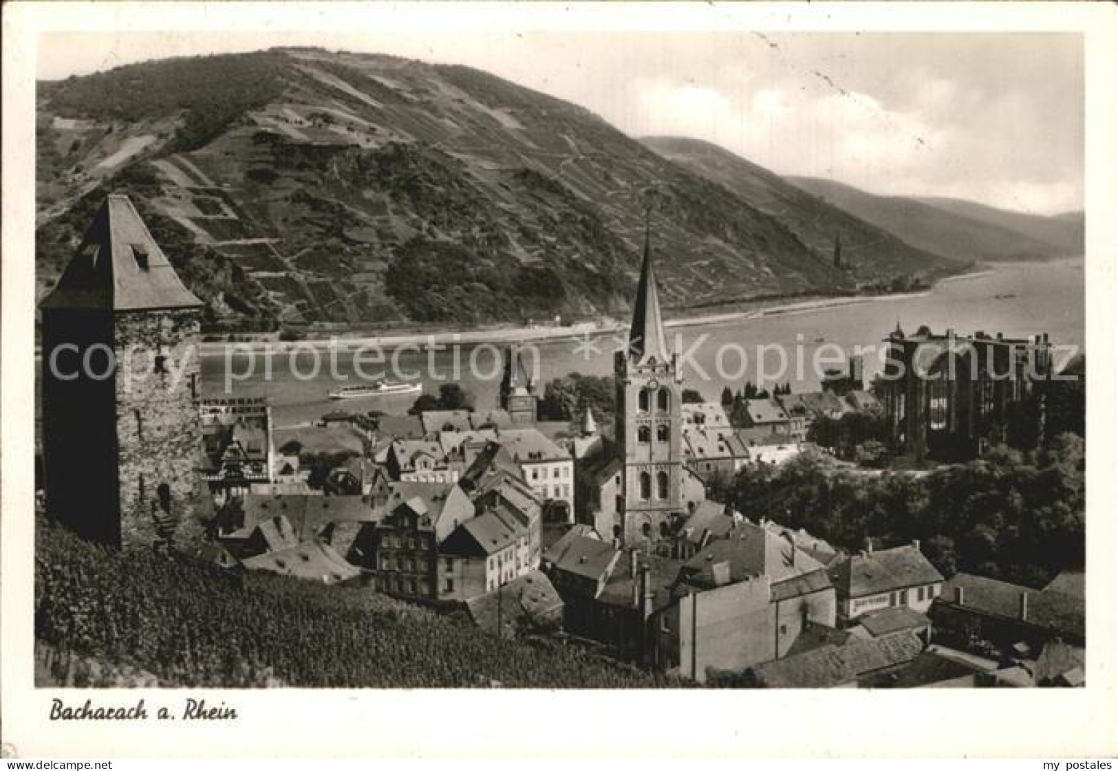 72501245 Bacharach Rhein Burg Kirche Bacharach - Bacharach