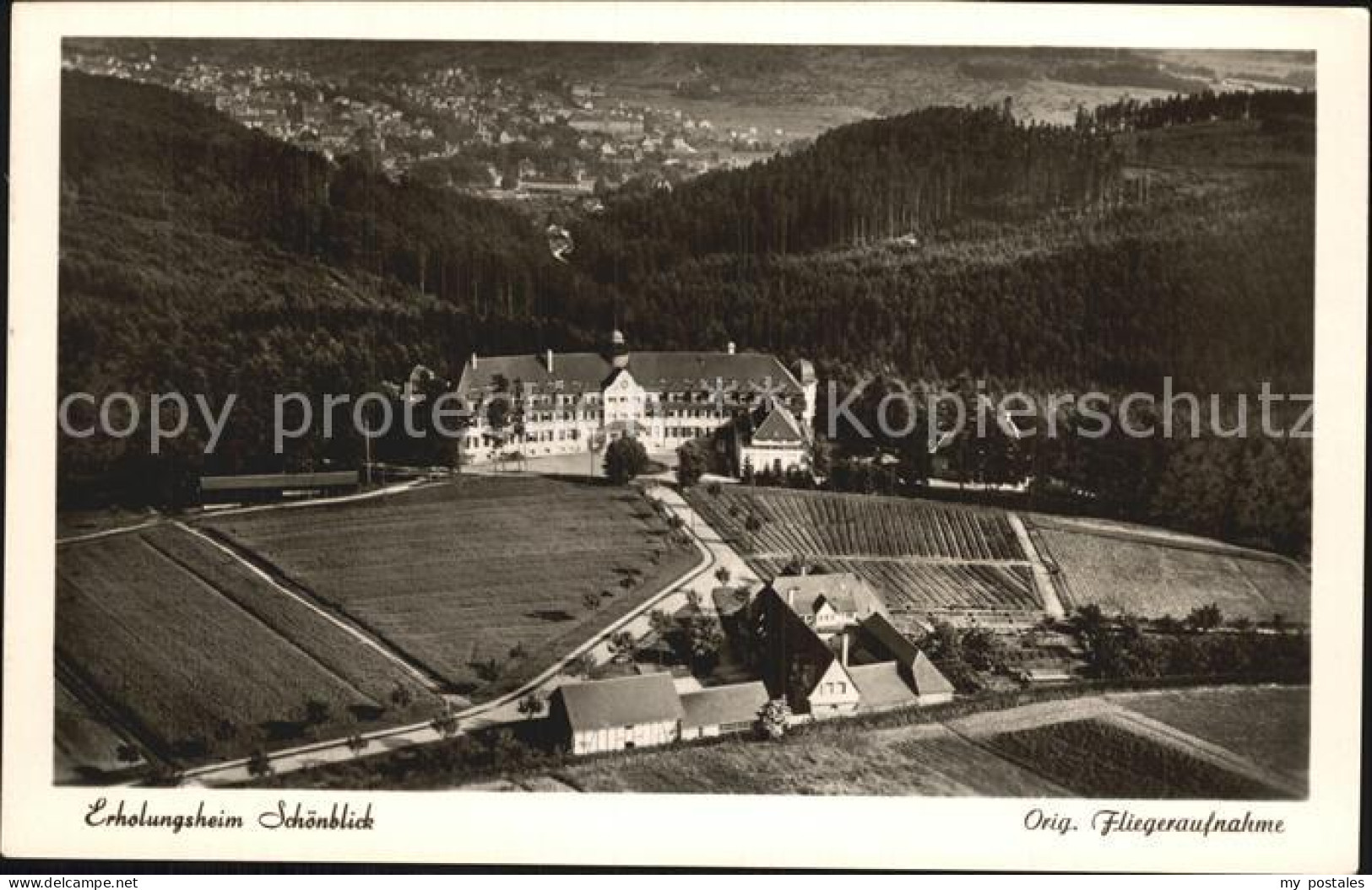 72501239 Schwaebisch Gmuend Erholungsheim Schoenblick Fliegeraufnahme Schwaebisc - Schwaebisch Gmünd