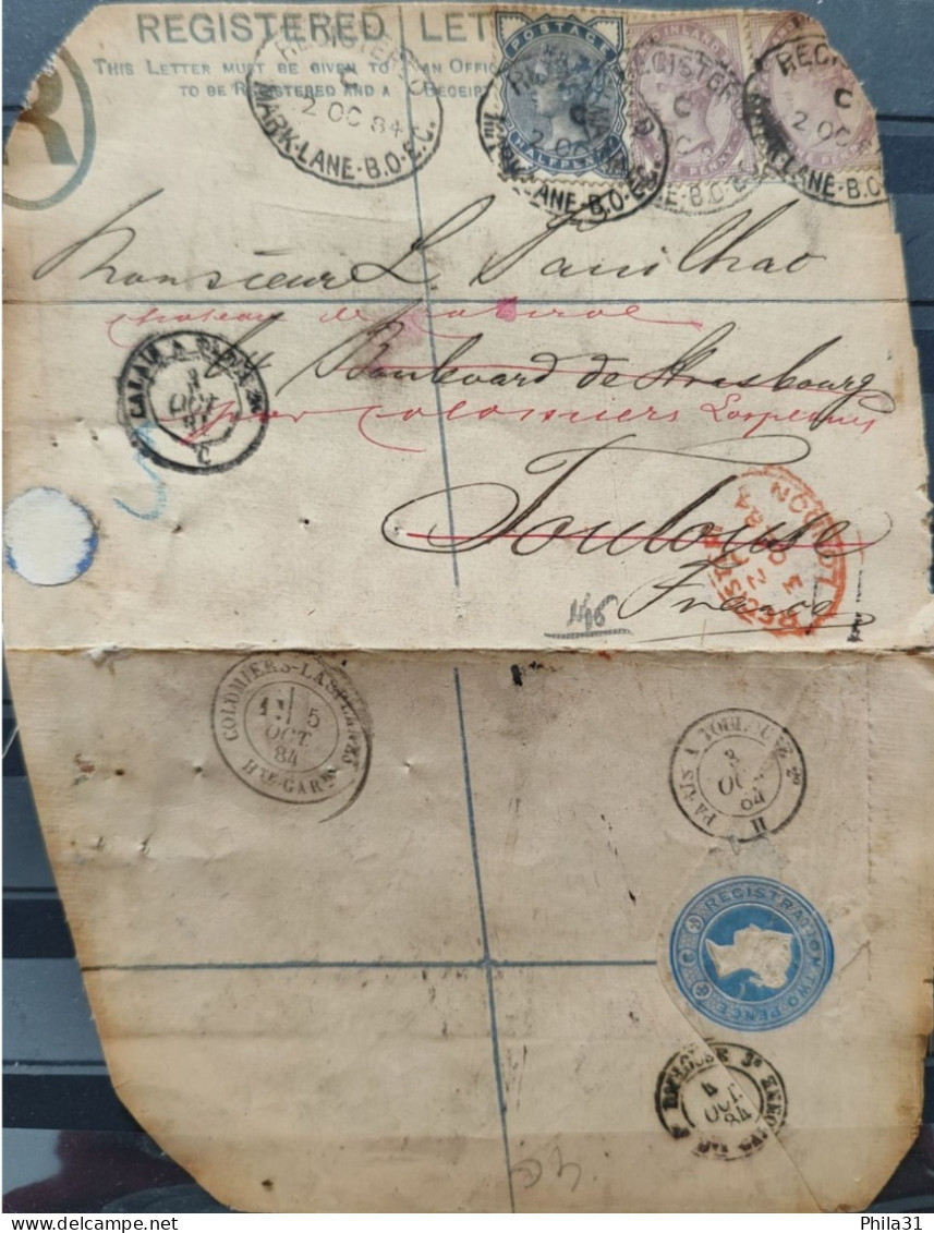 Cover England To France Ref15 - Cartas & Documentos