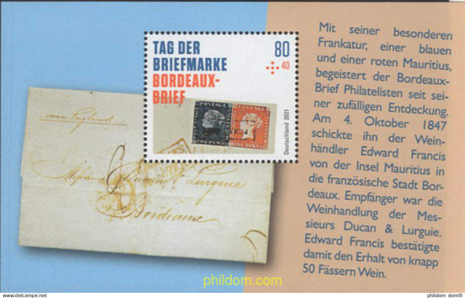 656141 MNH ALEMANIA FEDERAL 2021 DIA DEL SELLO - Unused Stamps