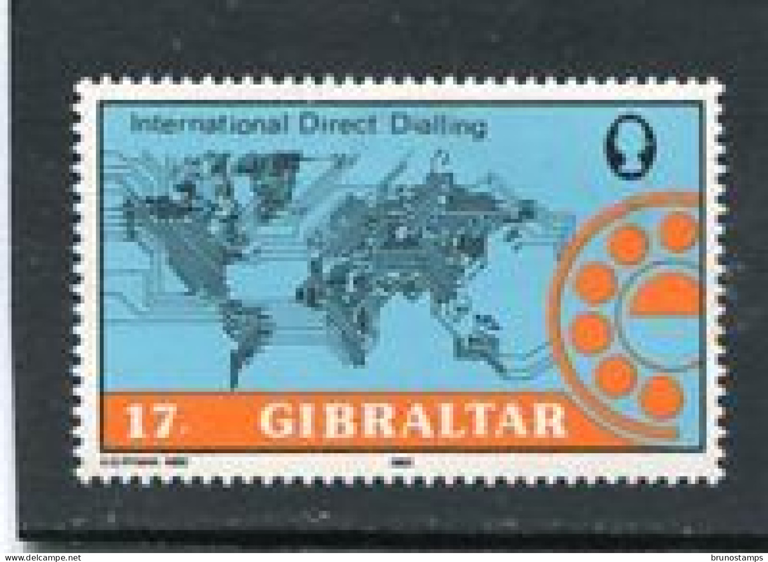 GIBRALTAR - 1982  17p DIRECT DIALLING  MINT - Gibraltar