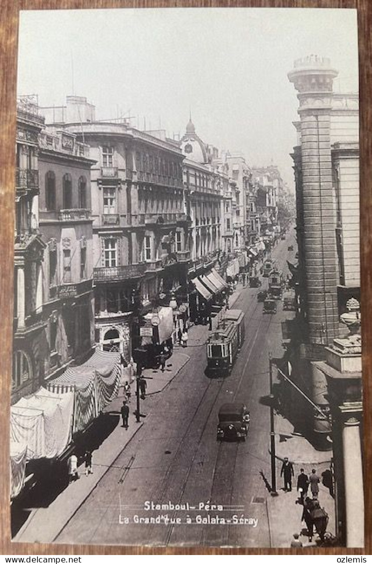 TURKEY,TURKEI,TURQUIE ,ISTANBUL,BEYOGLU ,TRAM,TRANWAY,STRASSENBAHN ,REPRODUCTION,POSTCARD - Turquie