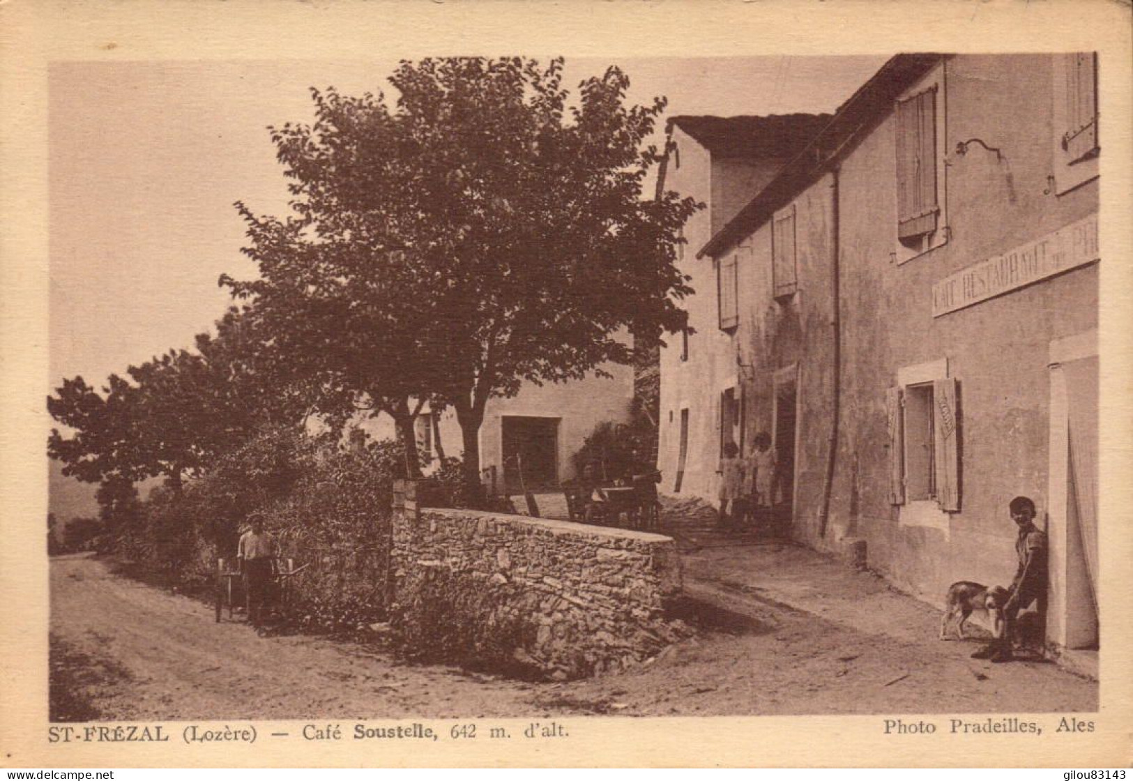 Lozere, Saint Frézal, Café Soustelle - Other & Unclassified