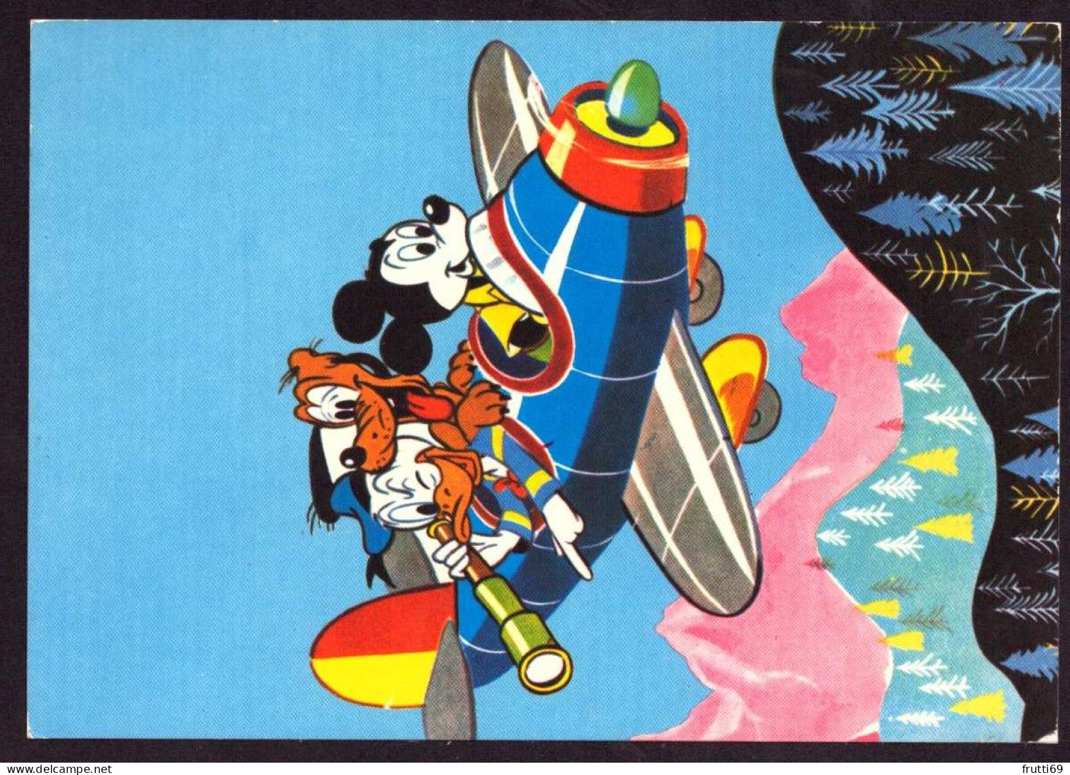AK 212381 DISNEY - Mickey & Donald & Pluto - Autres & Non Classés